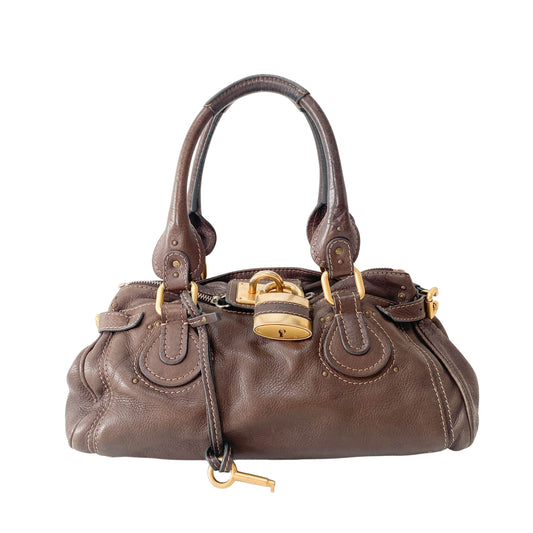 Paddington Brown Leather Shoulder Bag