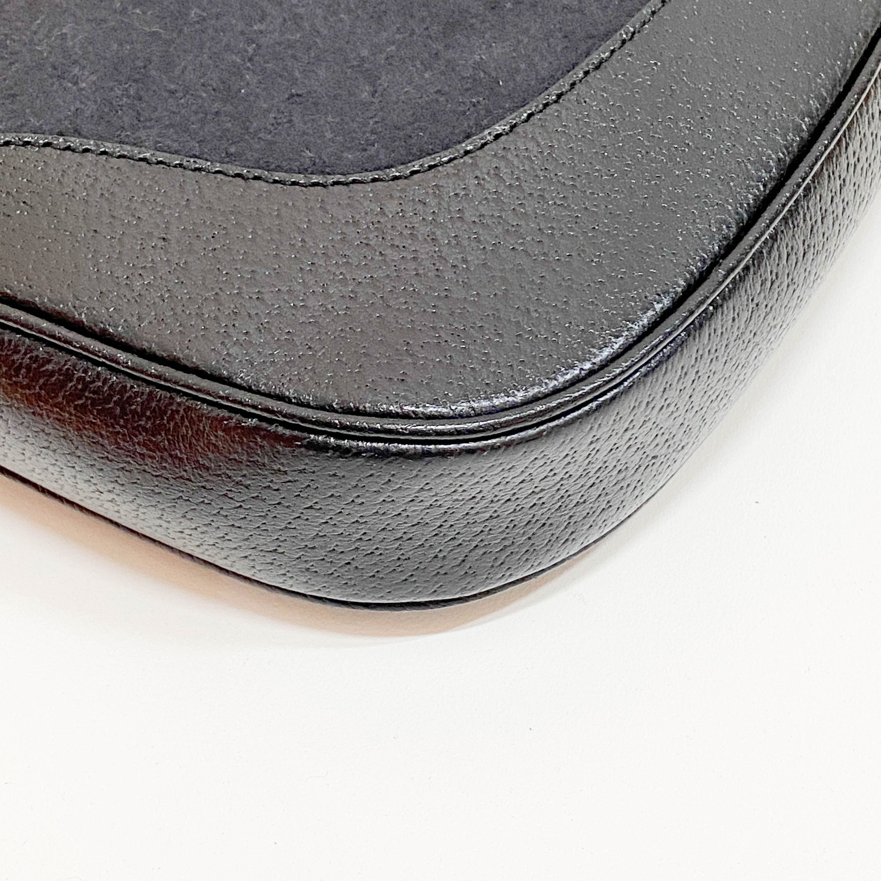 Jackie Black Wool Shoulder Bag