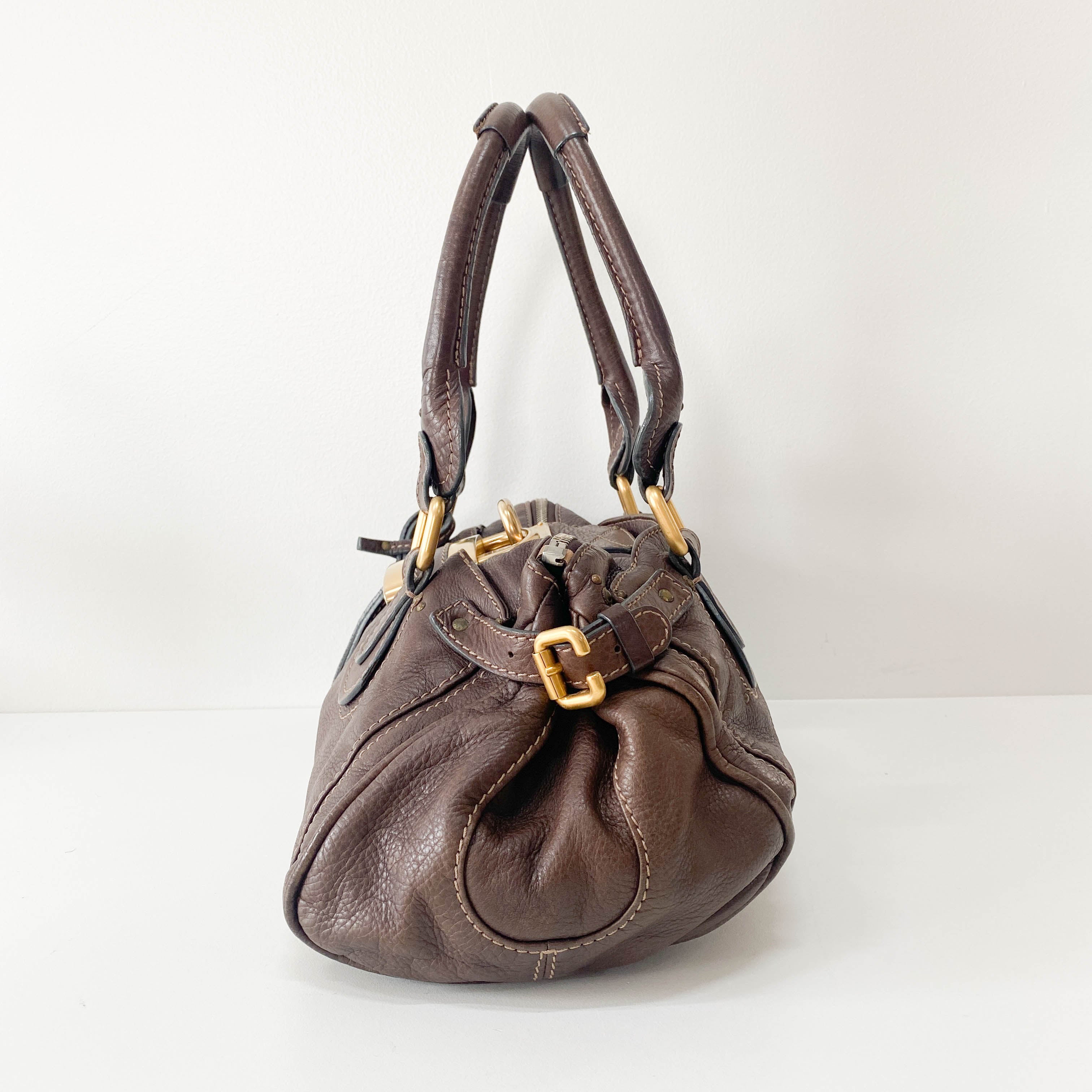 Paddington Brown Leather Shoulder Bag