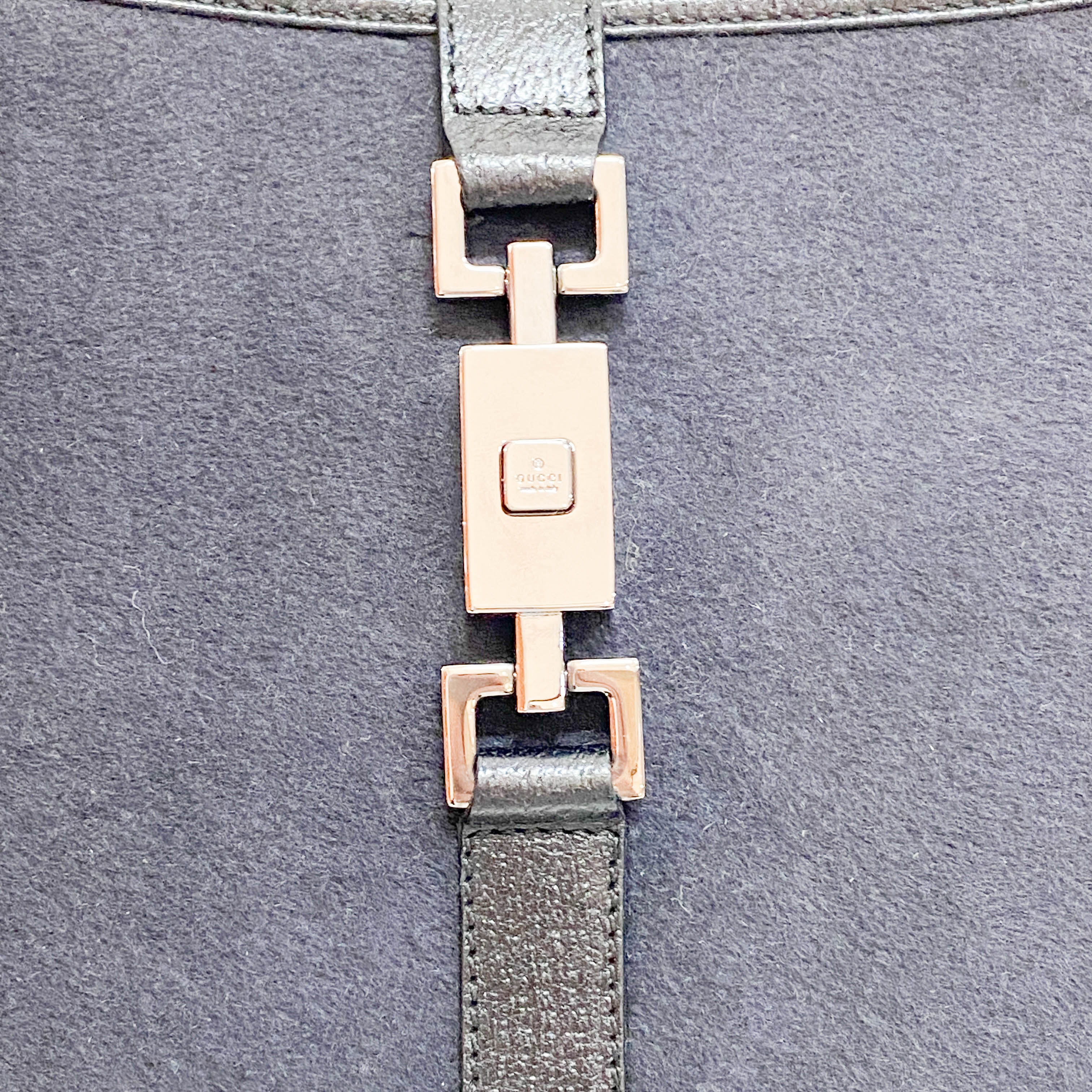 Jackie Black Wool Shoulder Bag