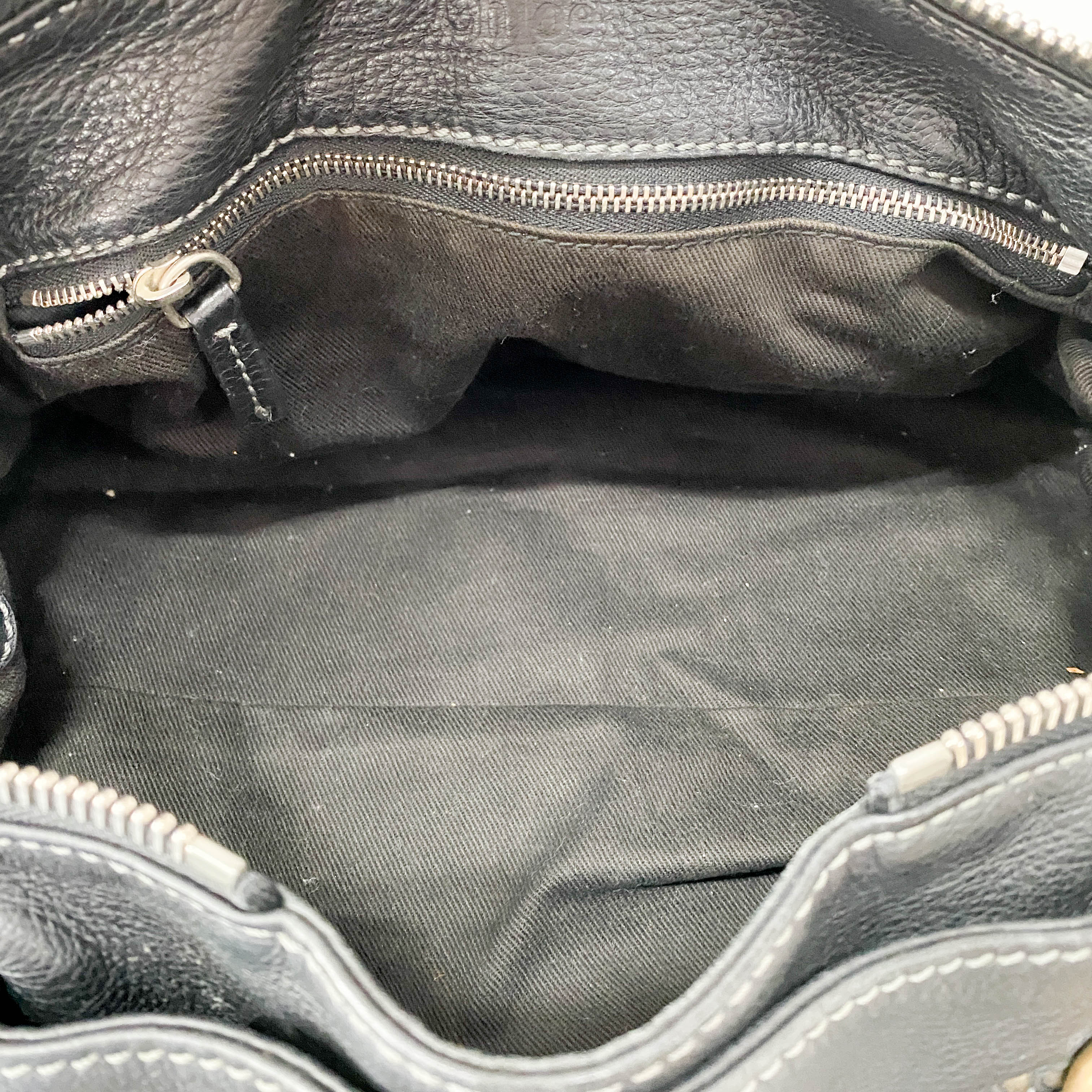 Paddington Black Leather Shoulder Bag