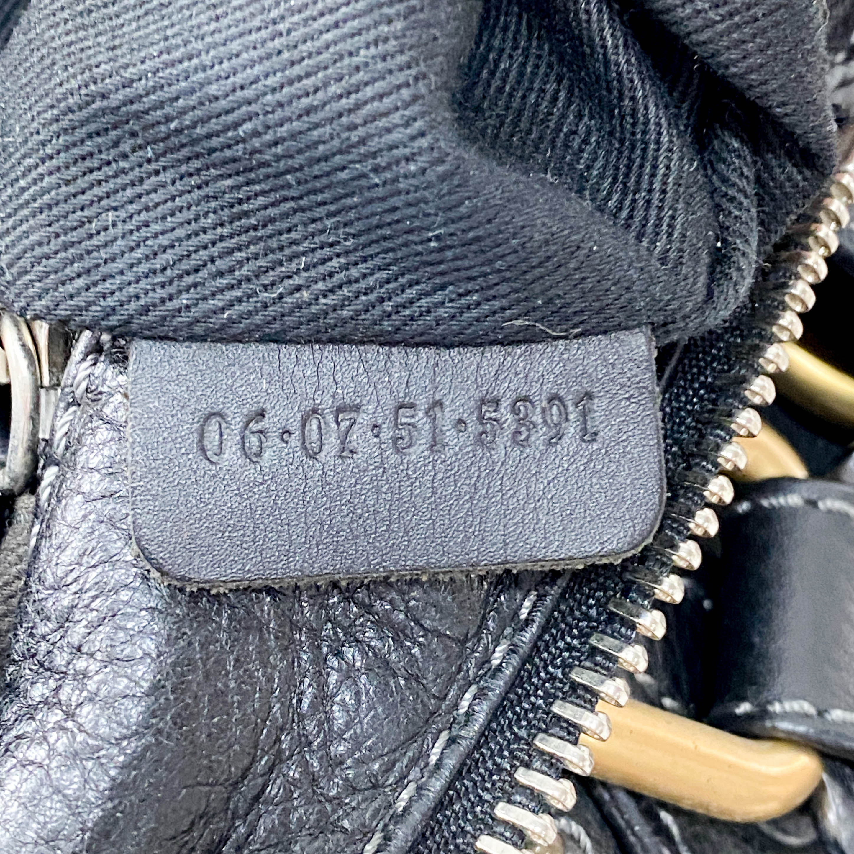 Paddington Black Leather Shoulder Bag