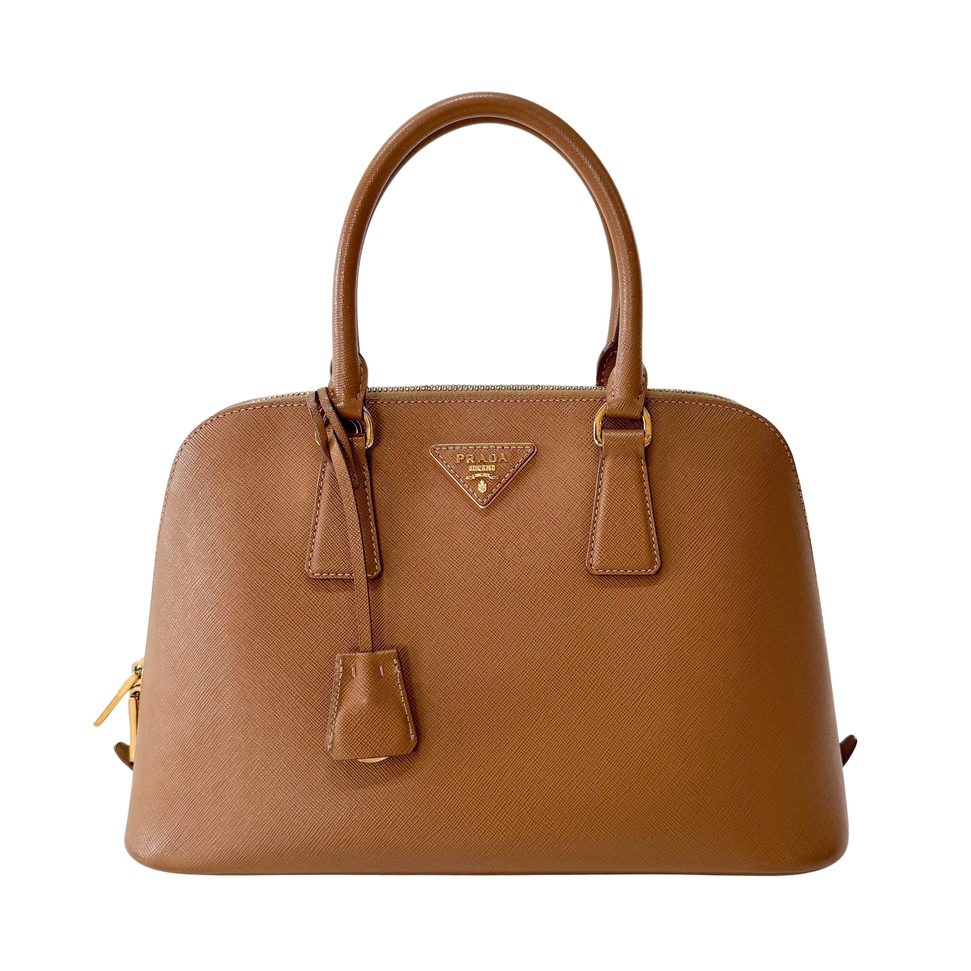 Brown Saffiano Leather Bag