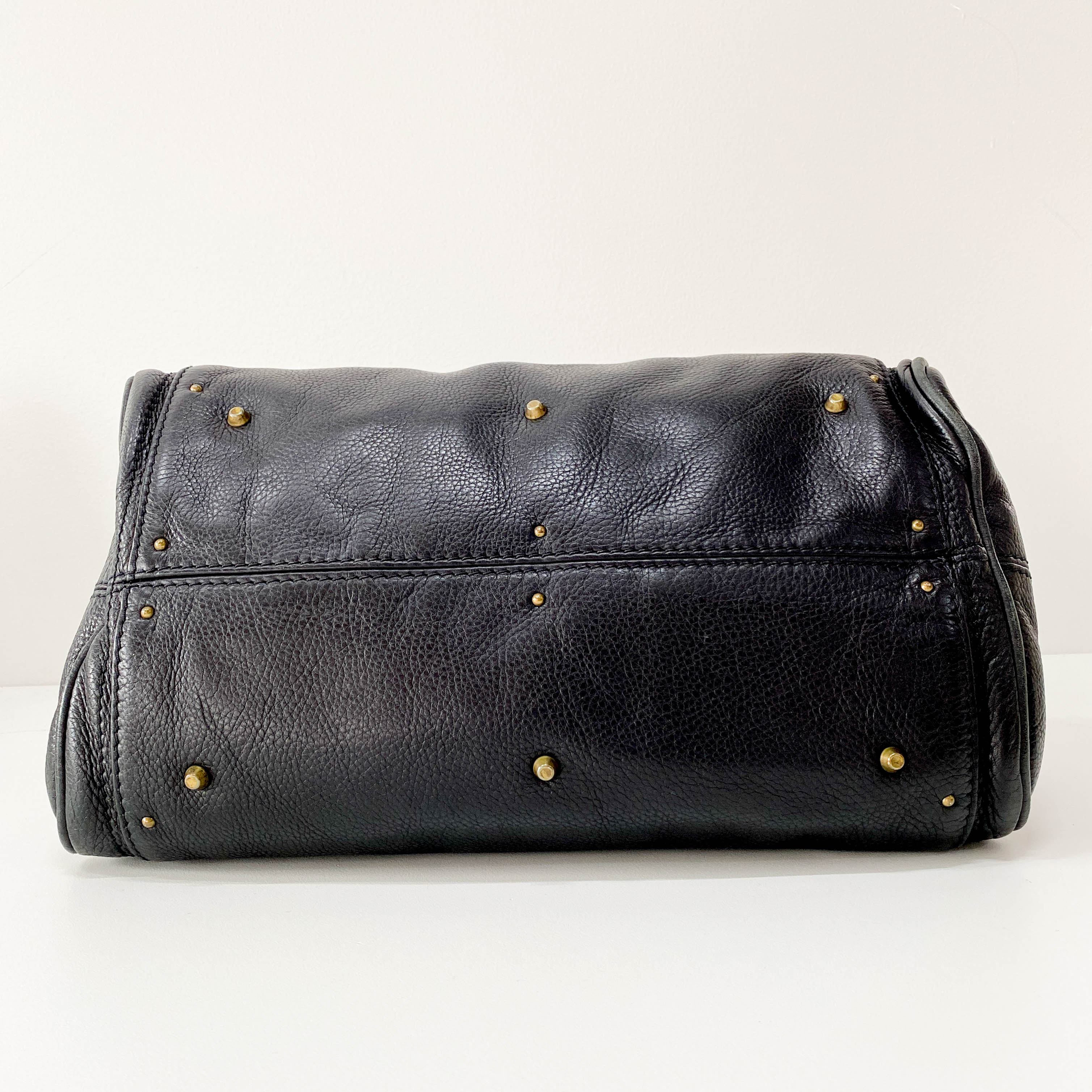 Paddington Black Leather Shoulder Bag