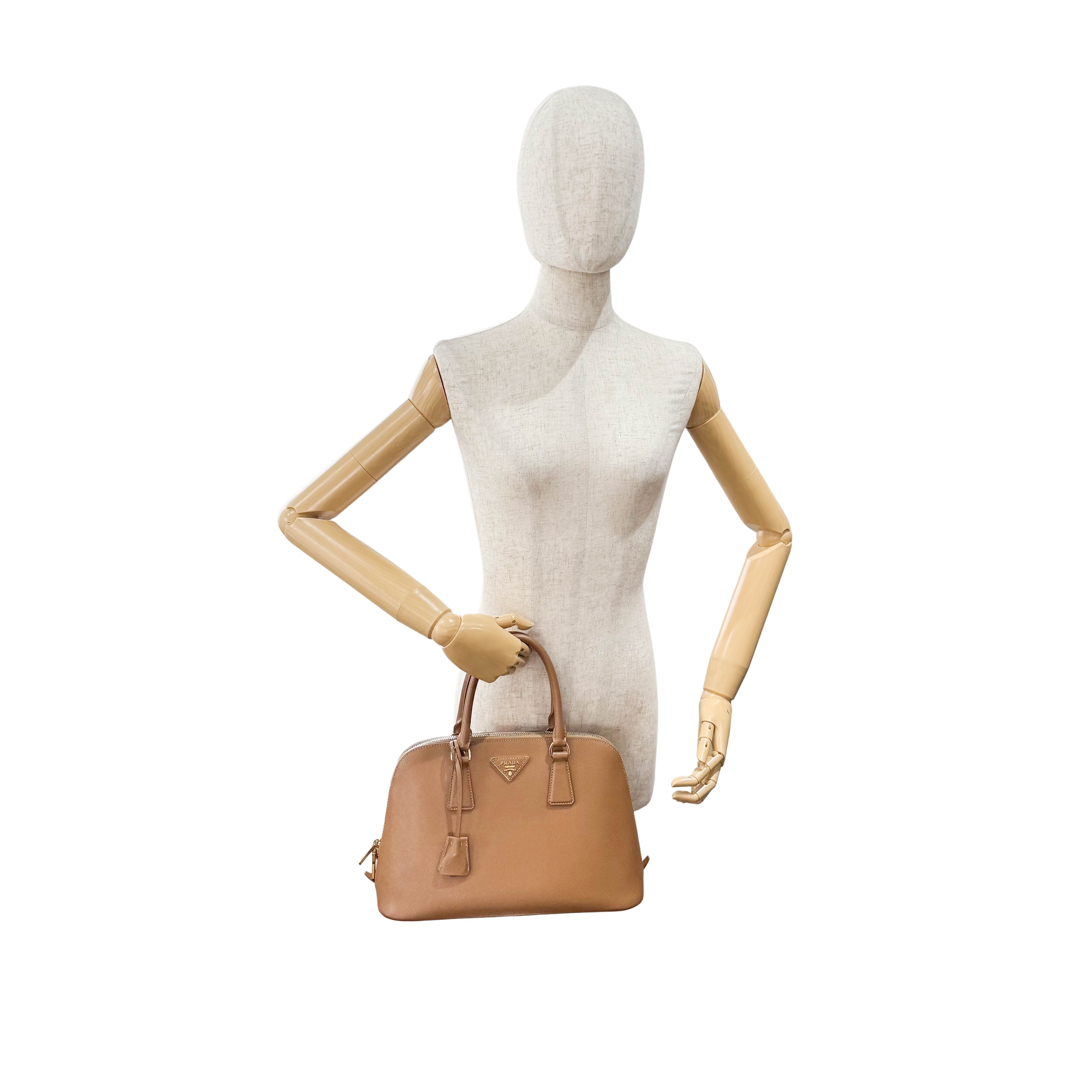 Brown Saffiano Leather Bag