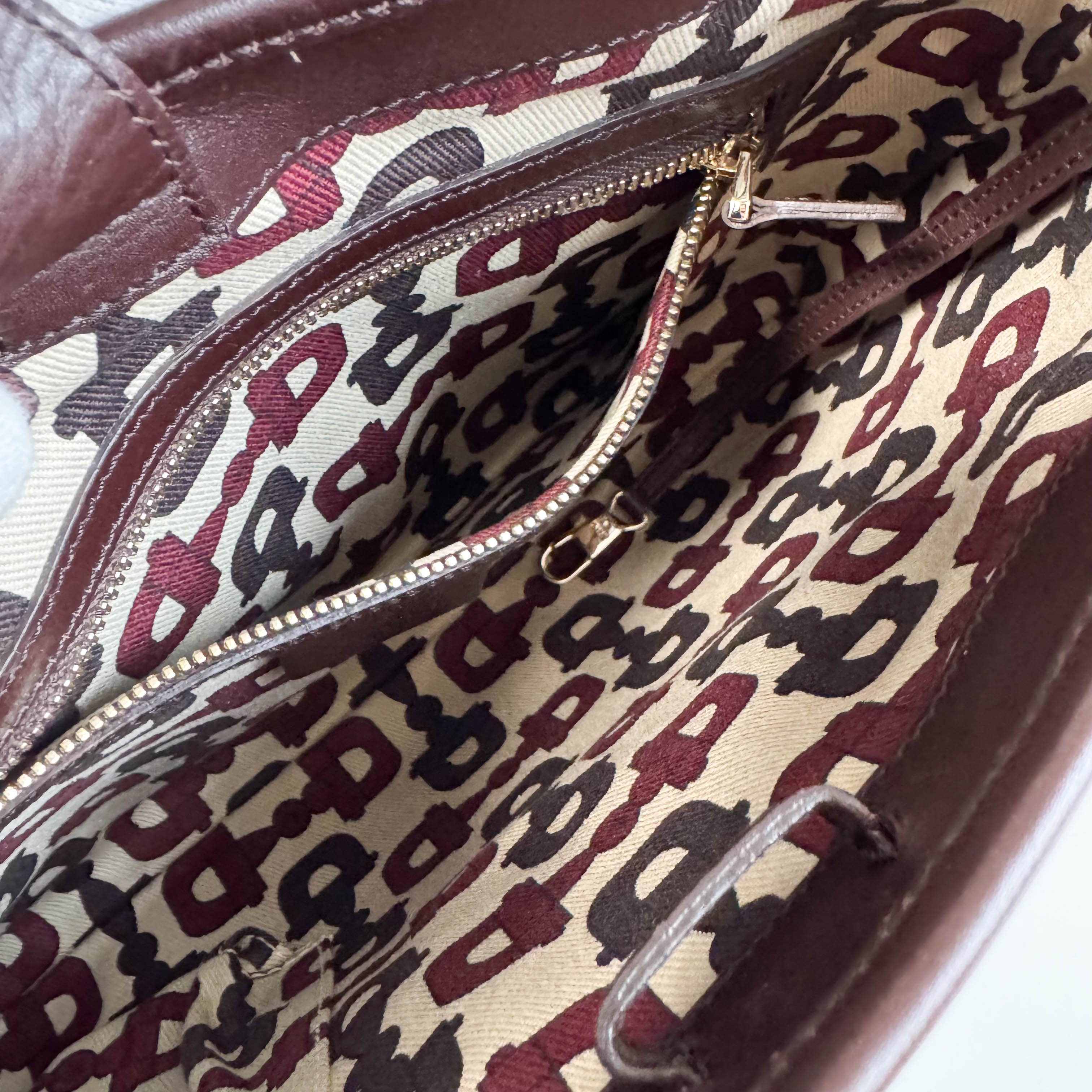 Guccisima Brown Leather Horsebit Jackie Shoulder Bag