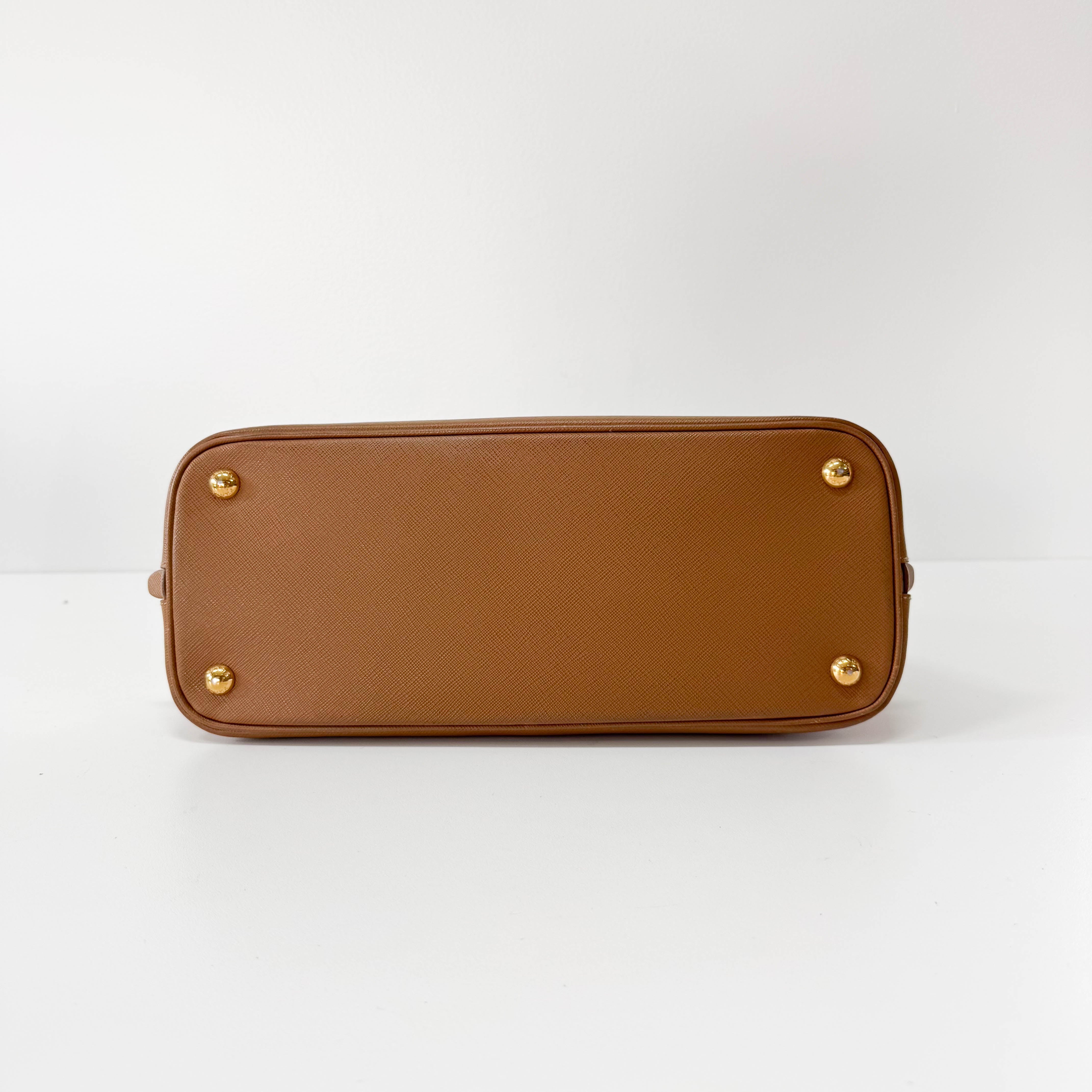 Brown Saffiano Leather Bag