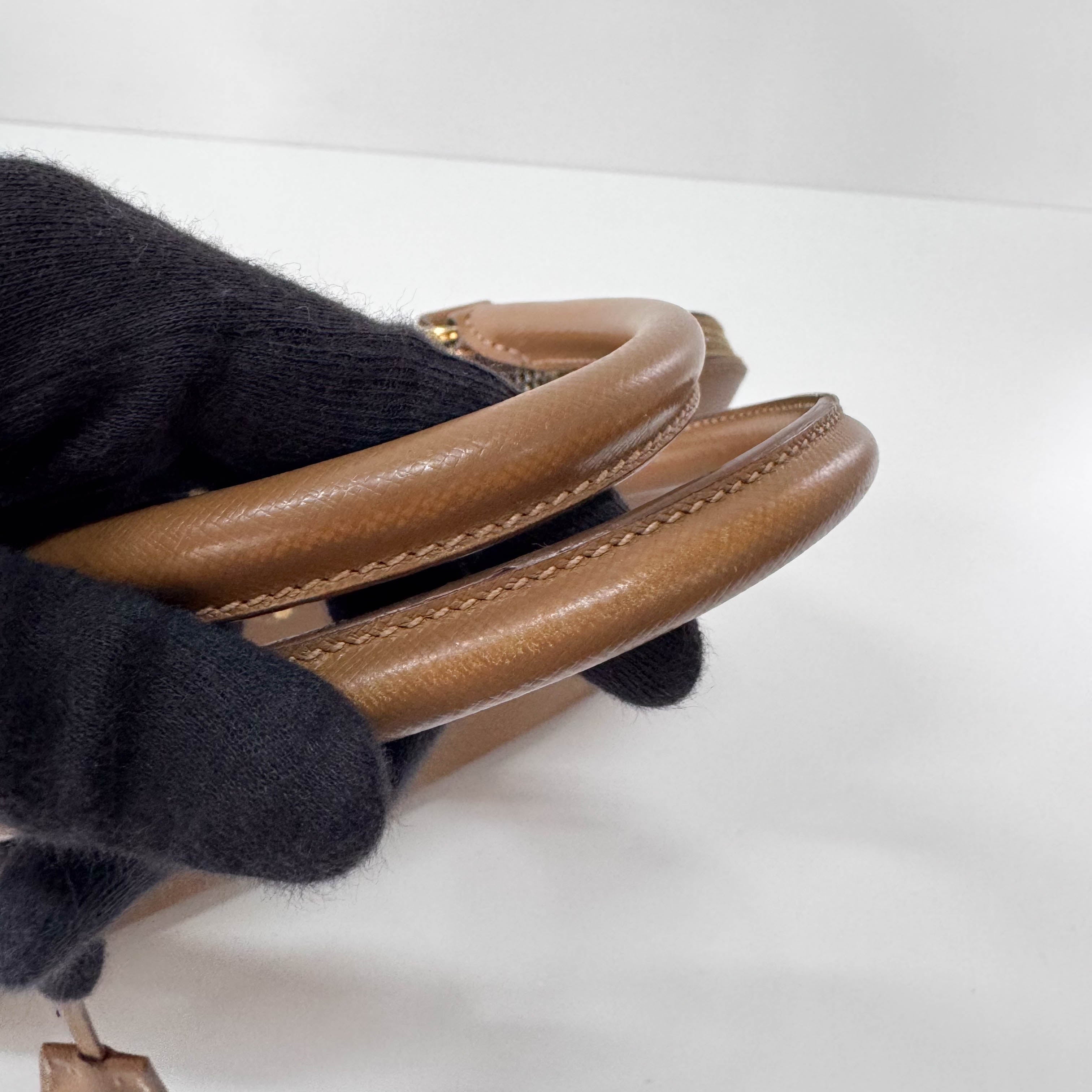 Brown Saffiano Leather Bag