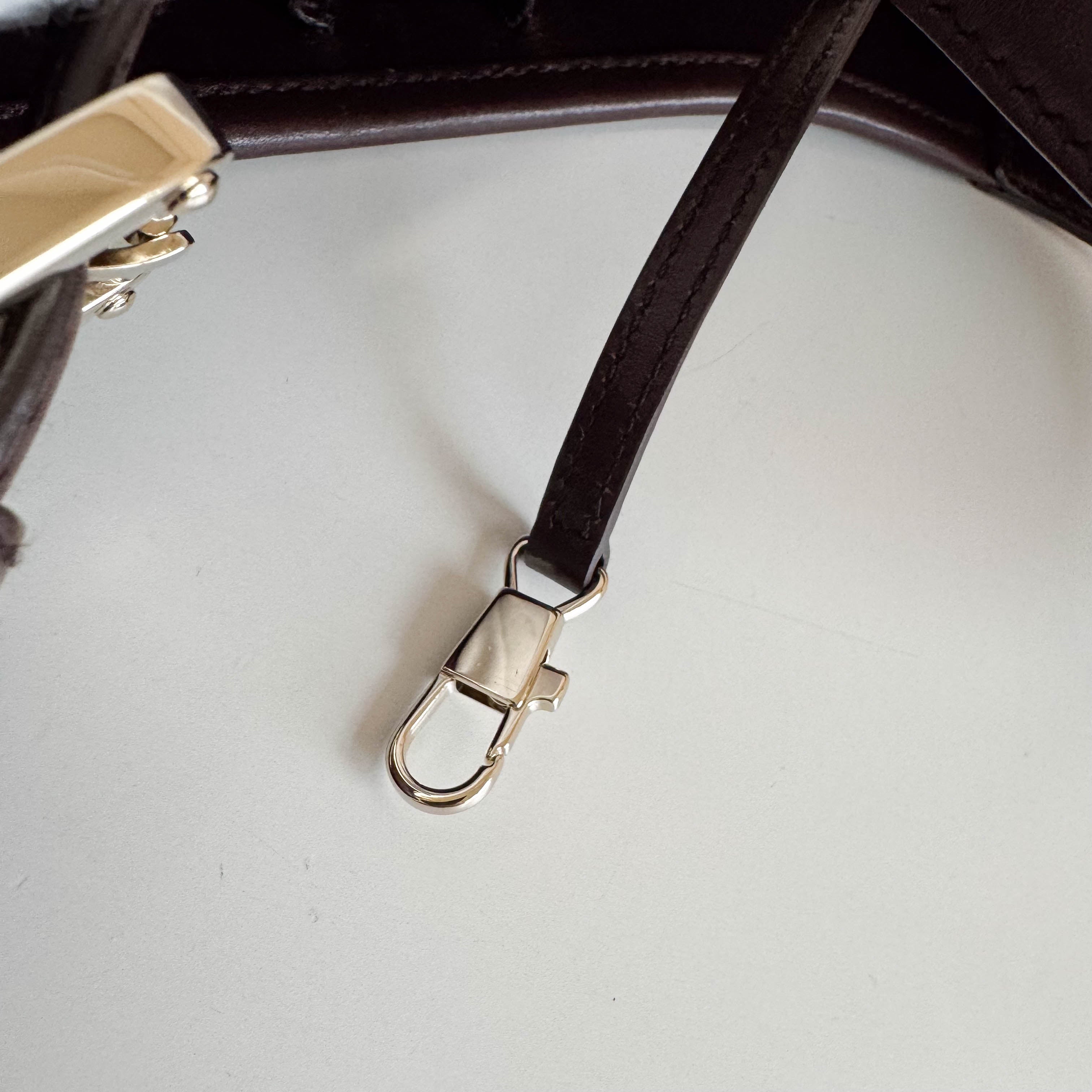 Guccisima Brown Leather Horsebit Jackie Shoulder Bag