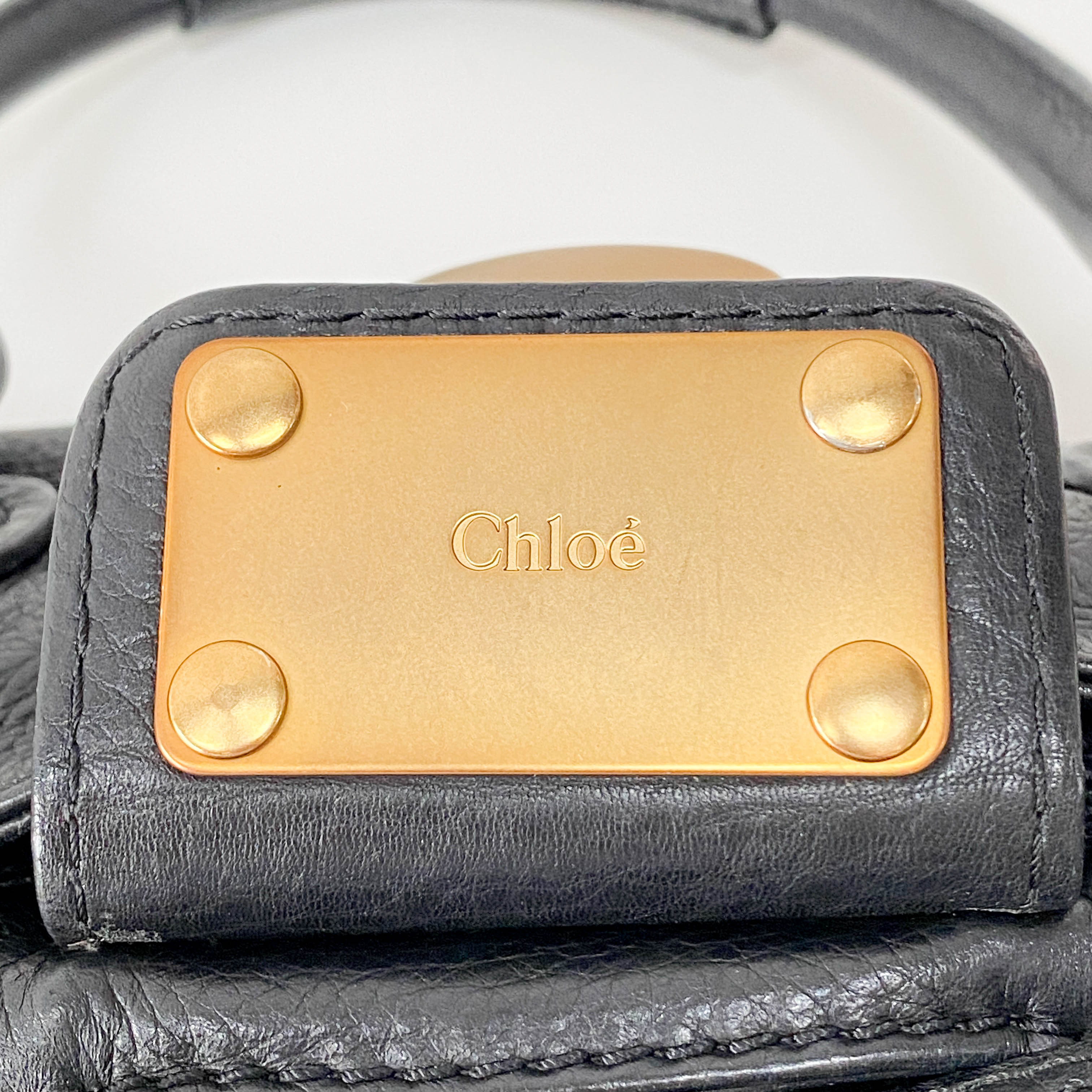 Paddington Black Leather Shoulder Bag