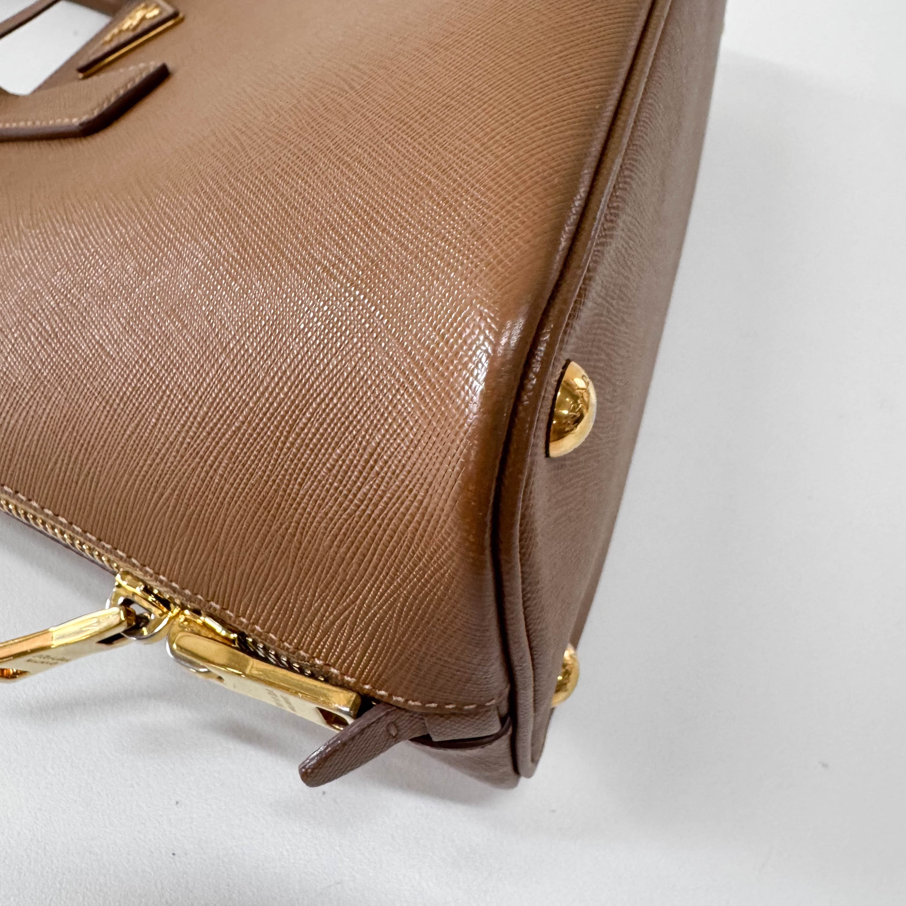 Brown Saffiano Leather Bag