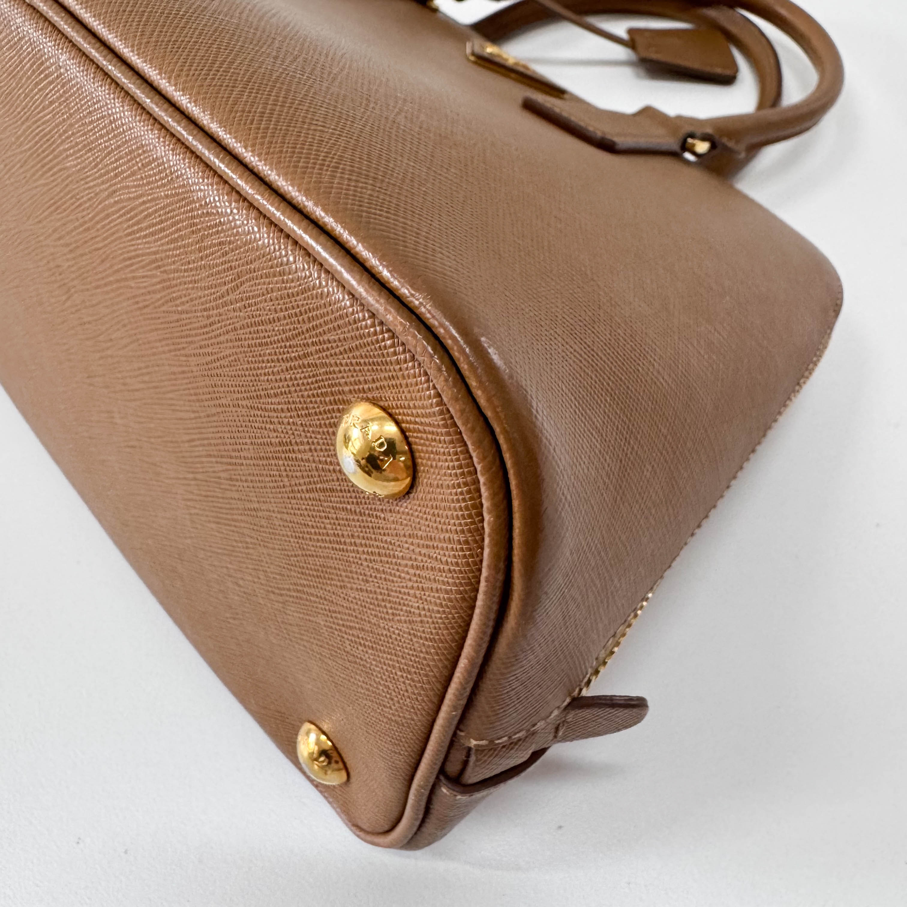 Brown Saffiano Leather Bag