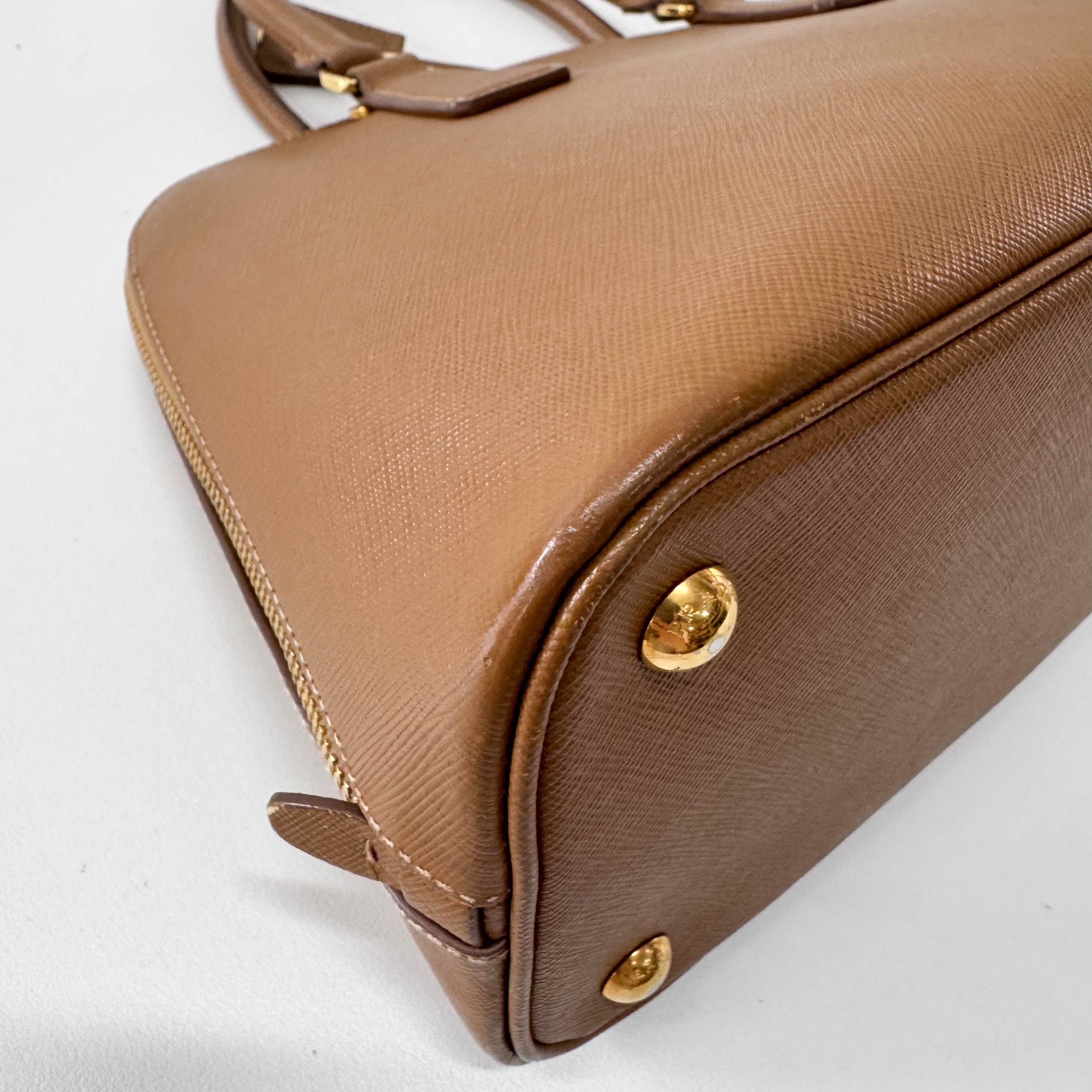 Brown Saffiano Leather Bag
