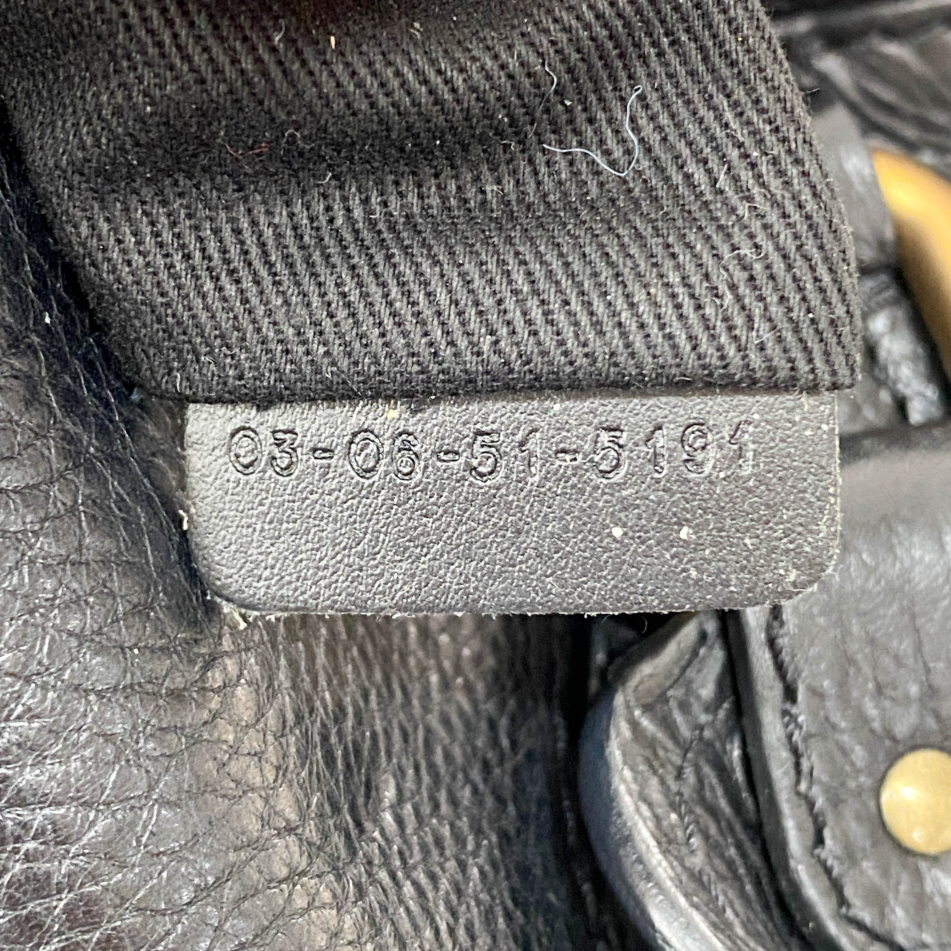 Paddington Black Leather Shoulder Bag