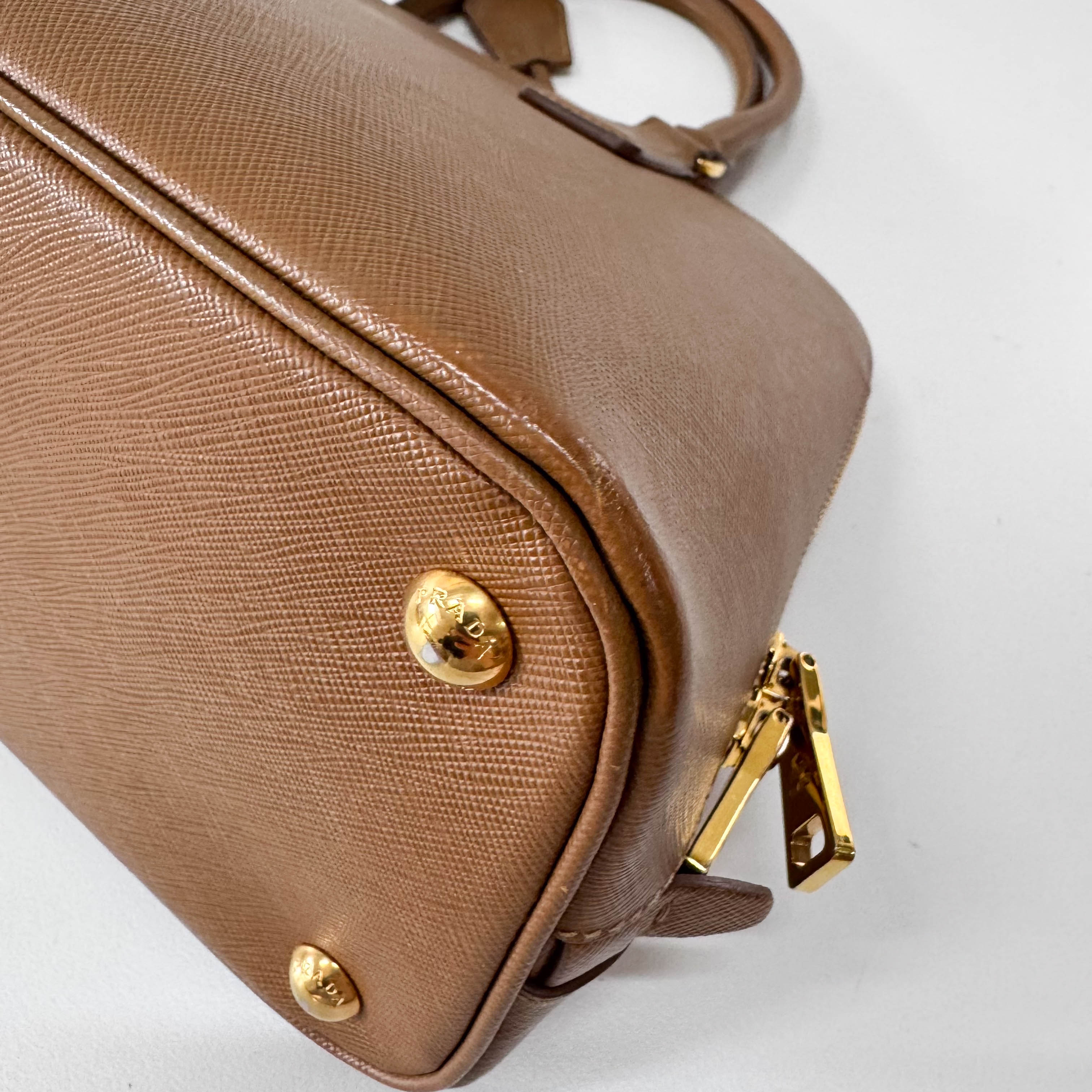 Brown Saffiano Leather Bag