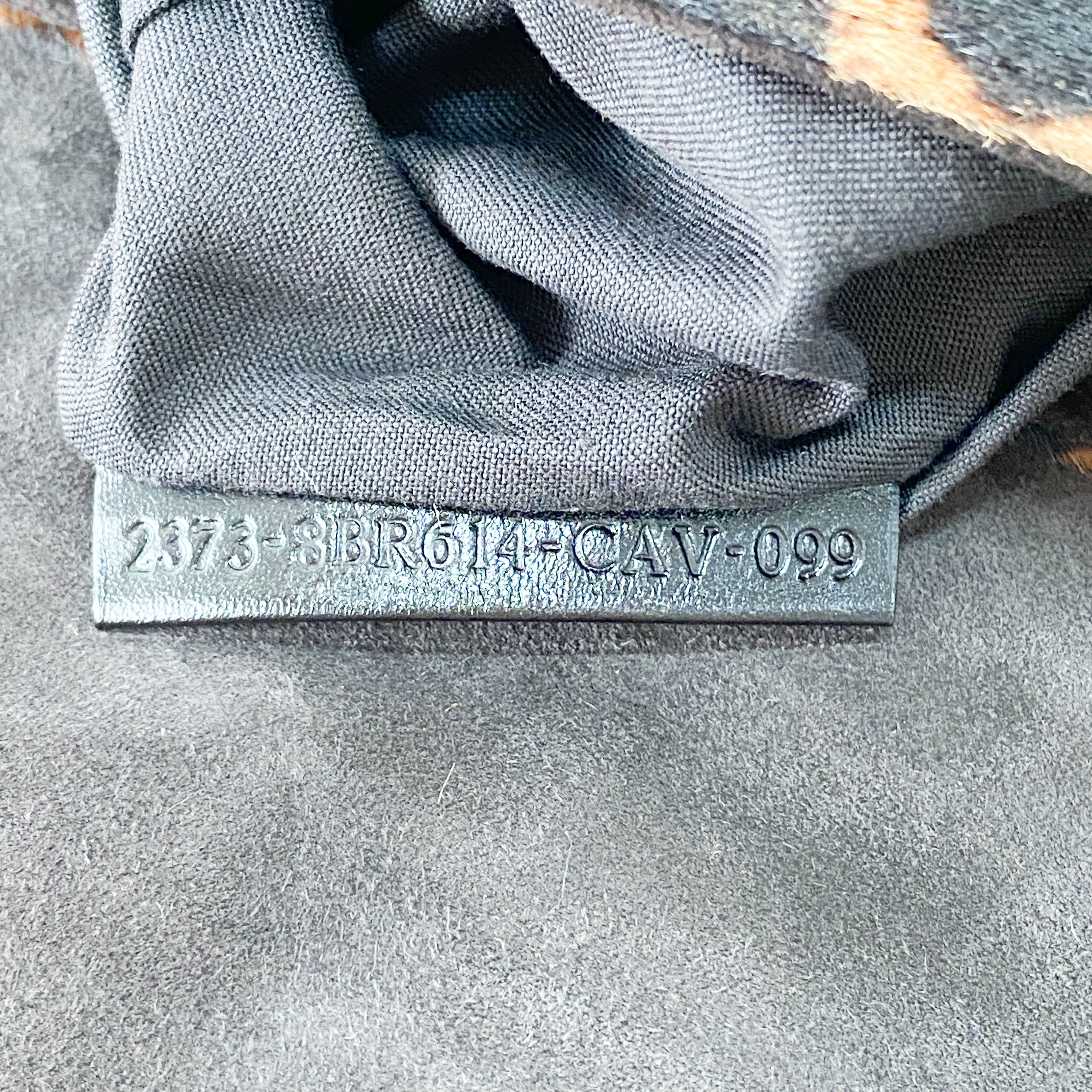 Mamma Baguette Leopard Print Pony Hair Shoulder Bag