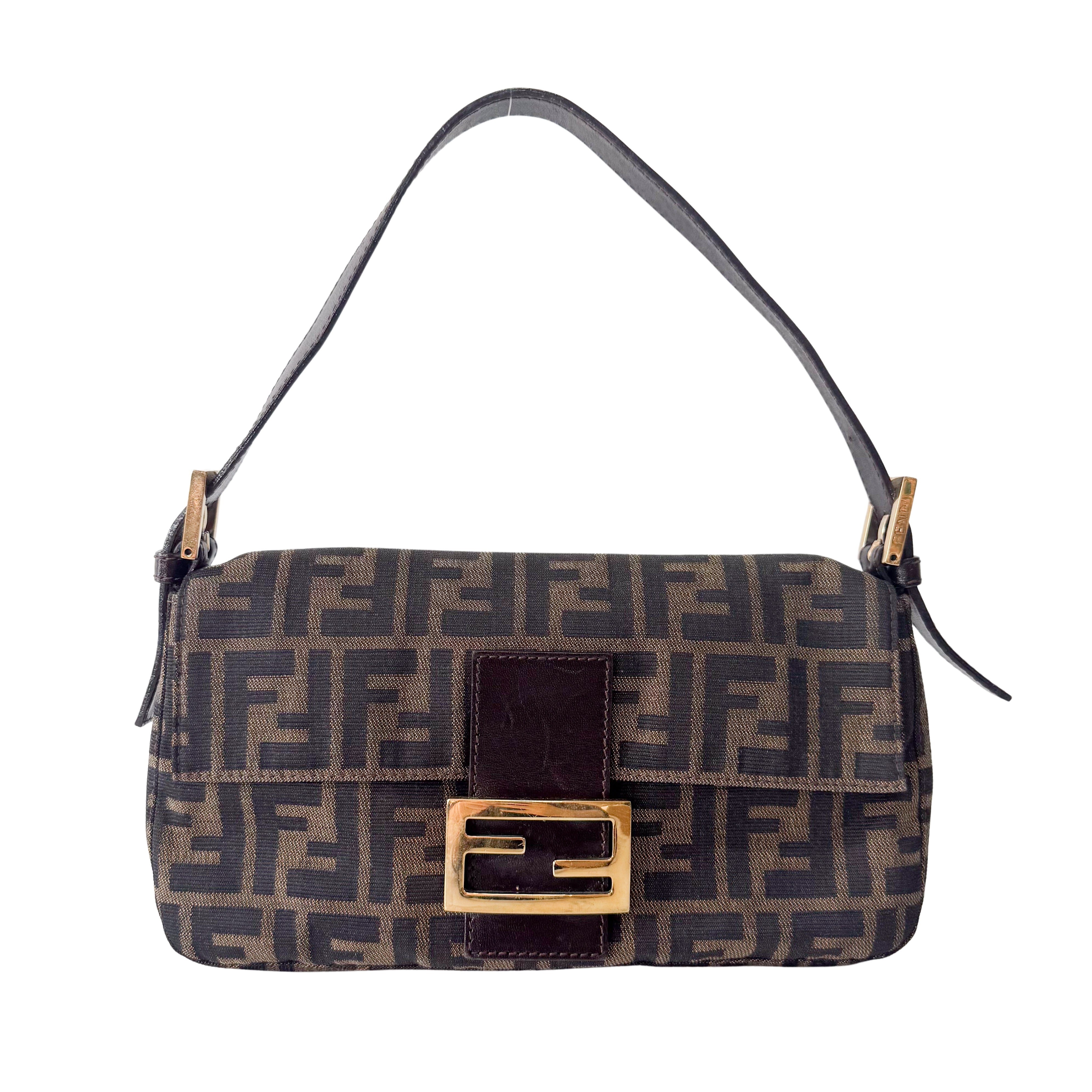 Zucca Baguette Brown Shoulder Bag