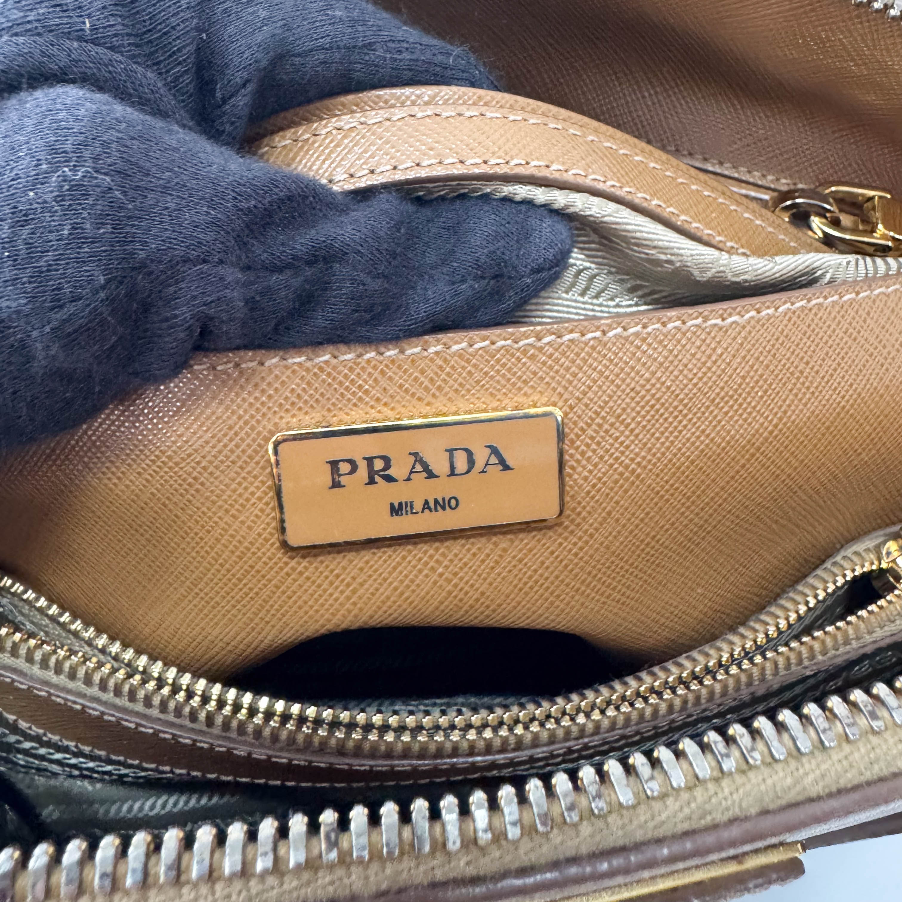 Brown Saffiano Leather Bag