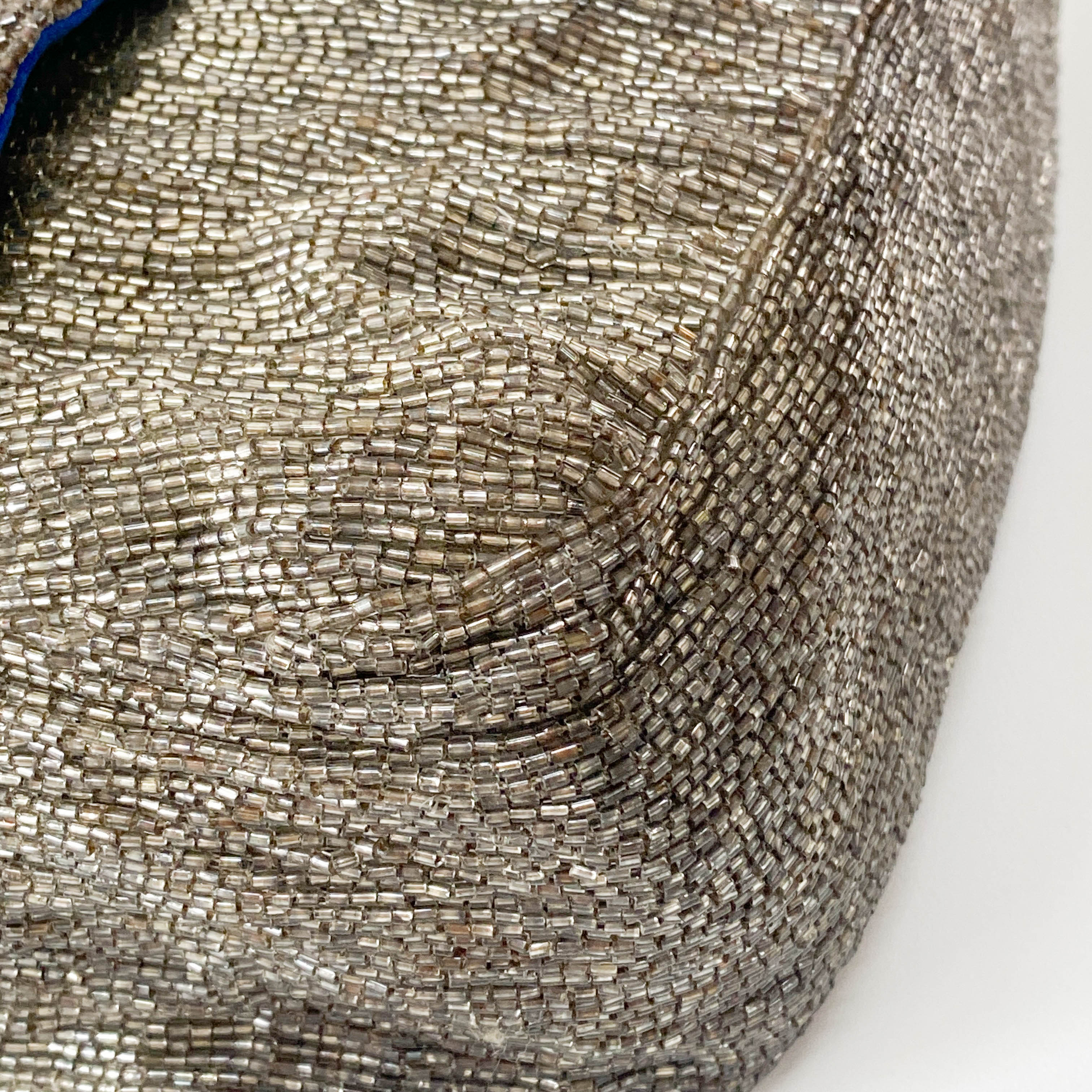 Mamma Baguette Brown Beaded Handbag