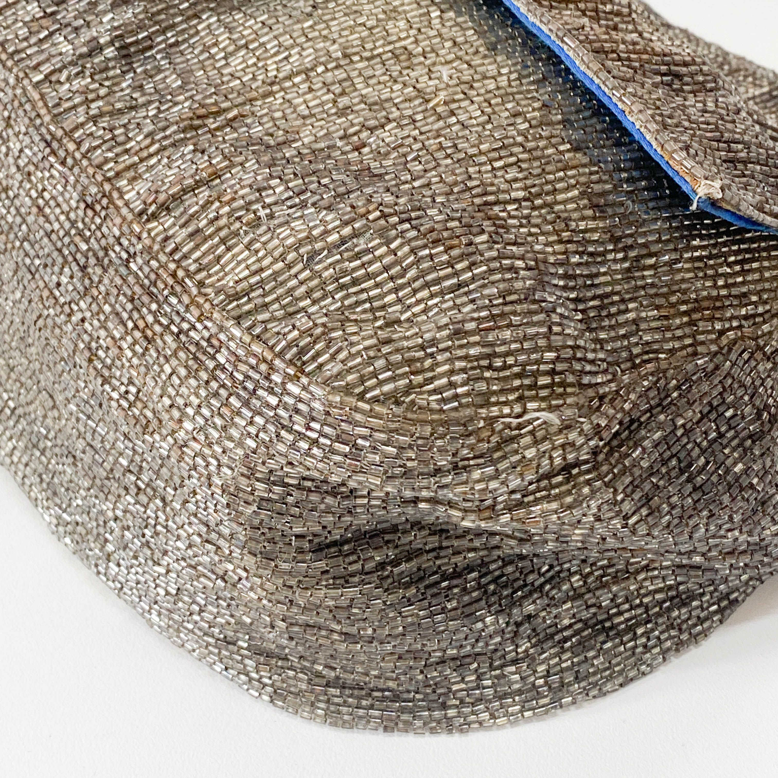 Mamma Baguette Brown Beaded Handbag