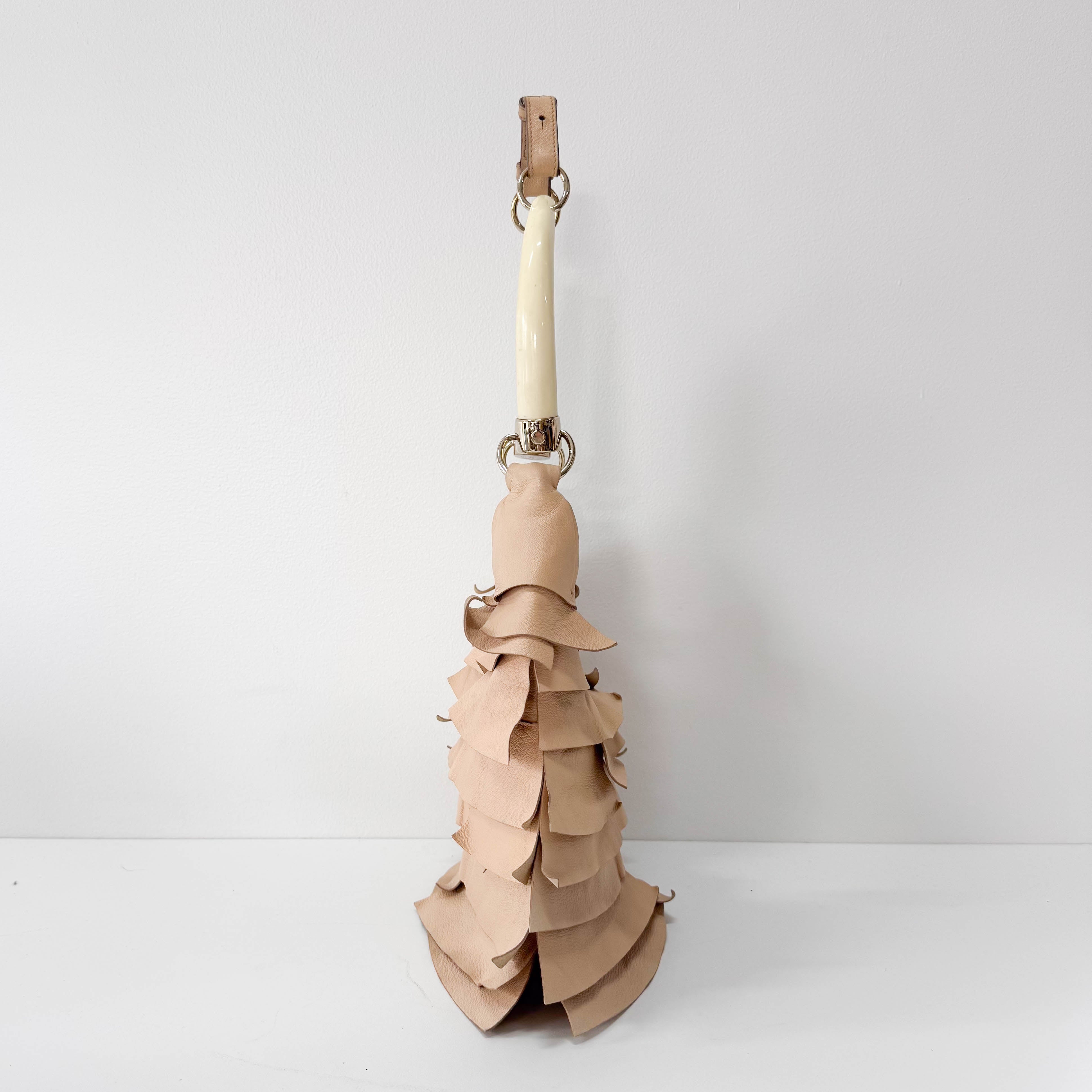 Mombasa Pink Leather Shoulder Bag