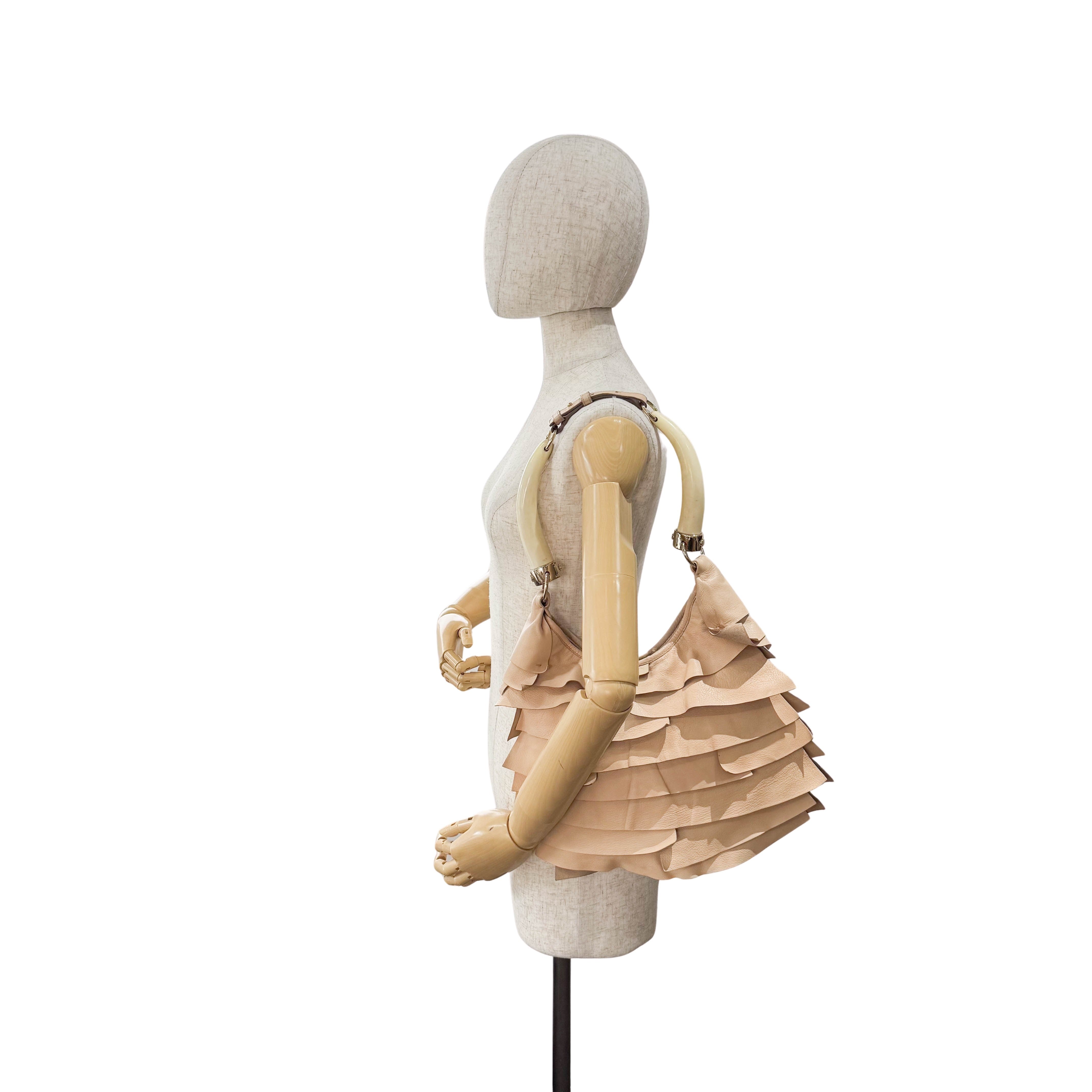 Mombasa Pink Leather Shoulder Bag