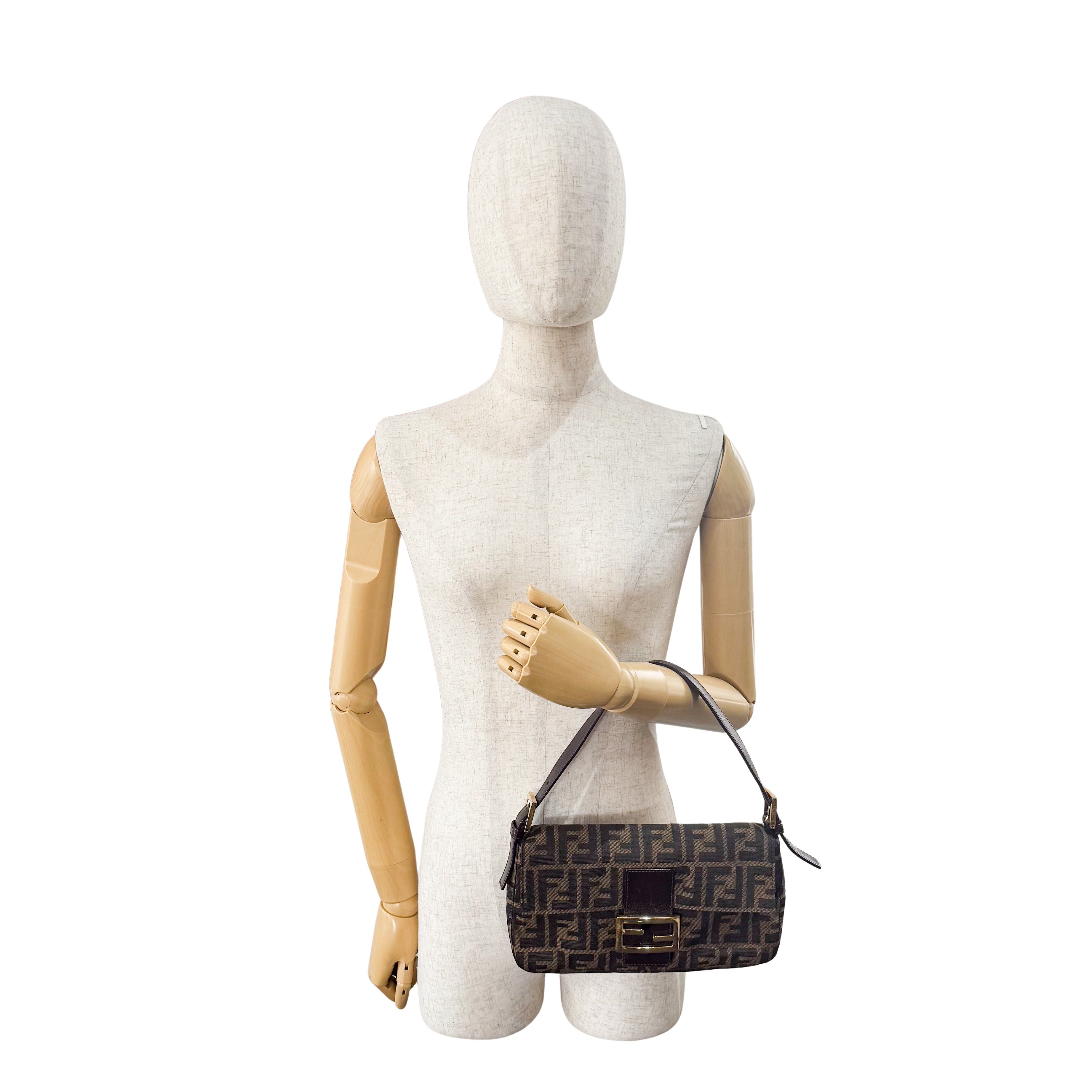 Zucca Baguette Brown Shoulder Bag