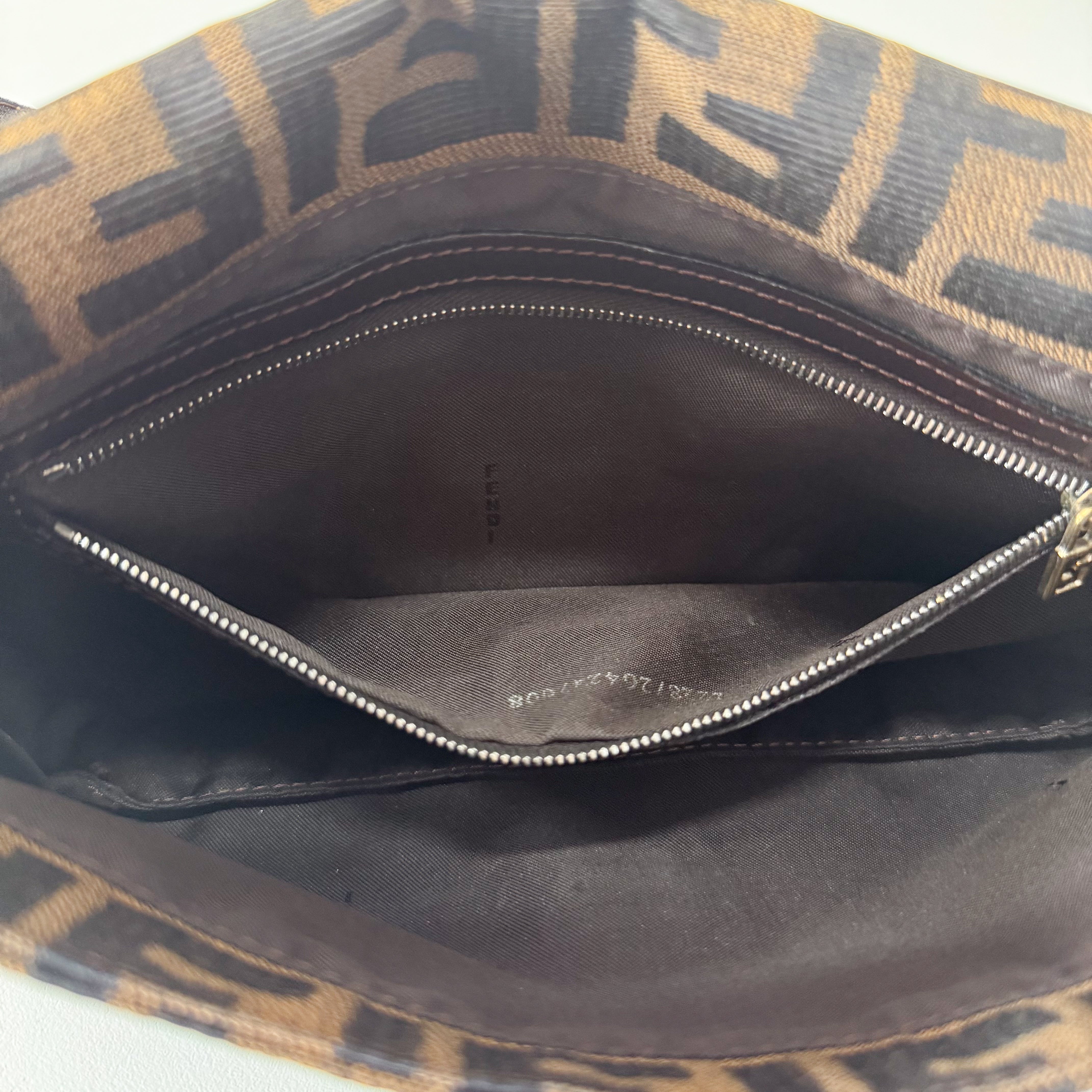 Zucca Baguette Brown Shoulder Bag