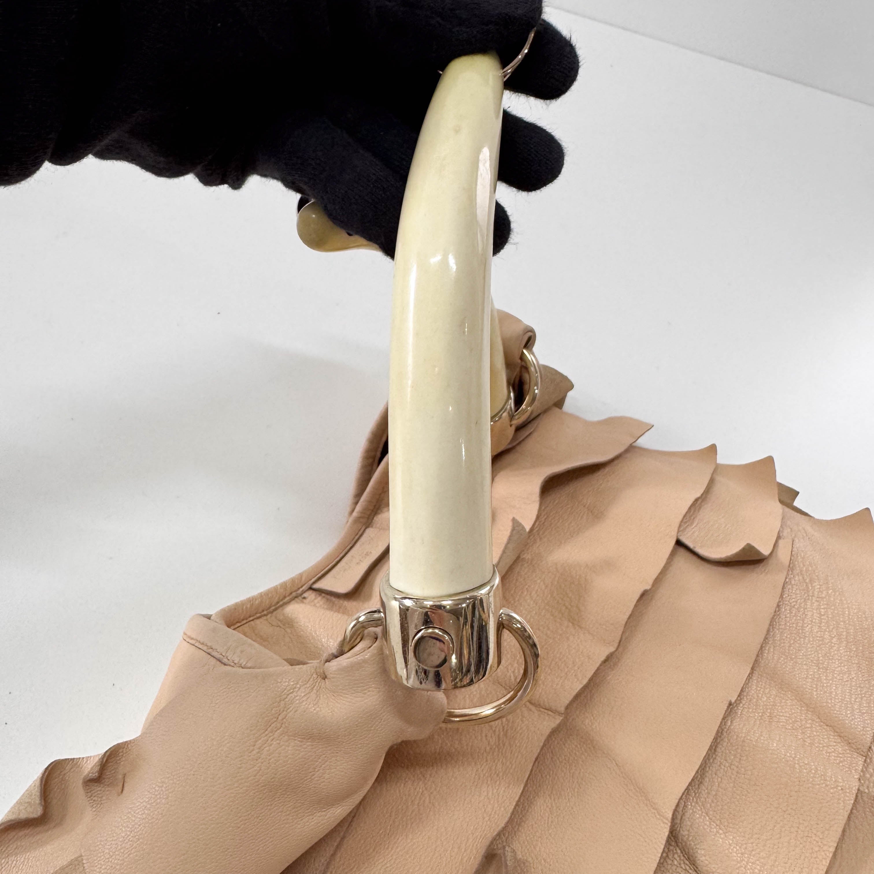 Mombasa Pink Leather Shoulder Bag