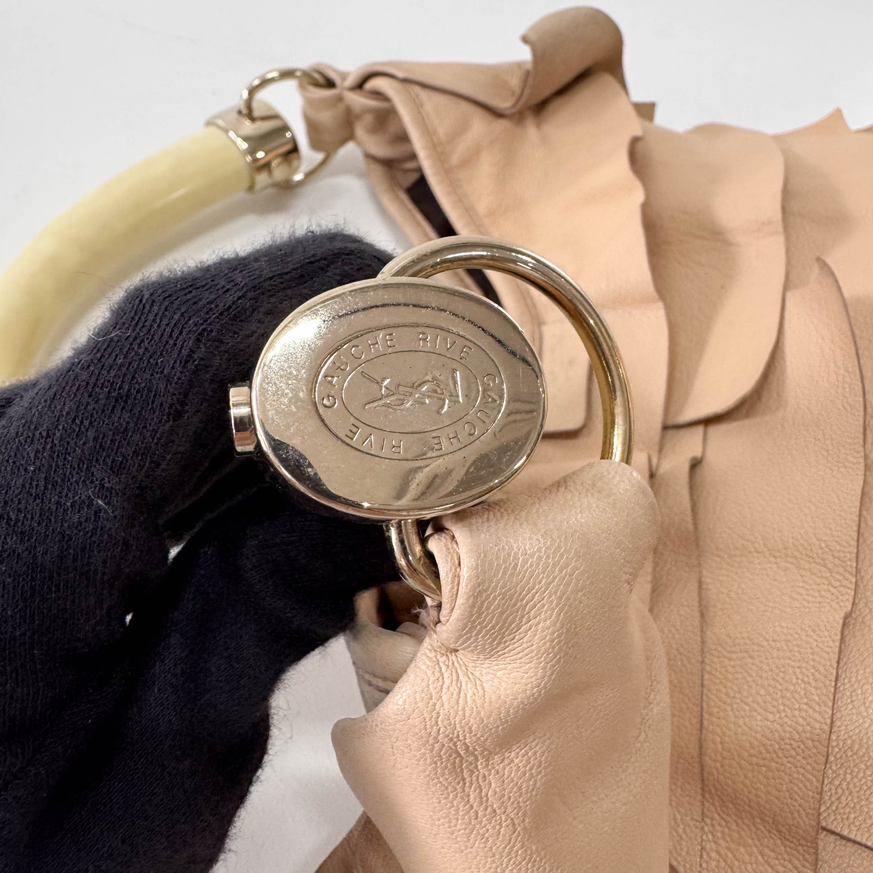 Mombasa Pink Leather Shoulder Bag