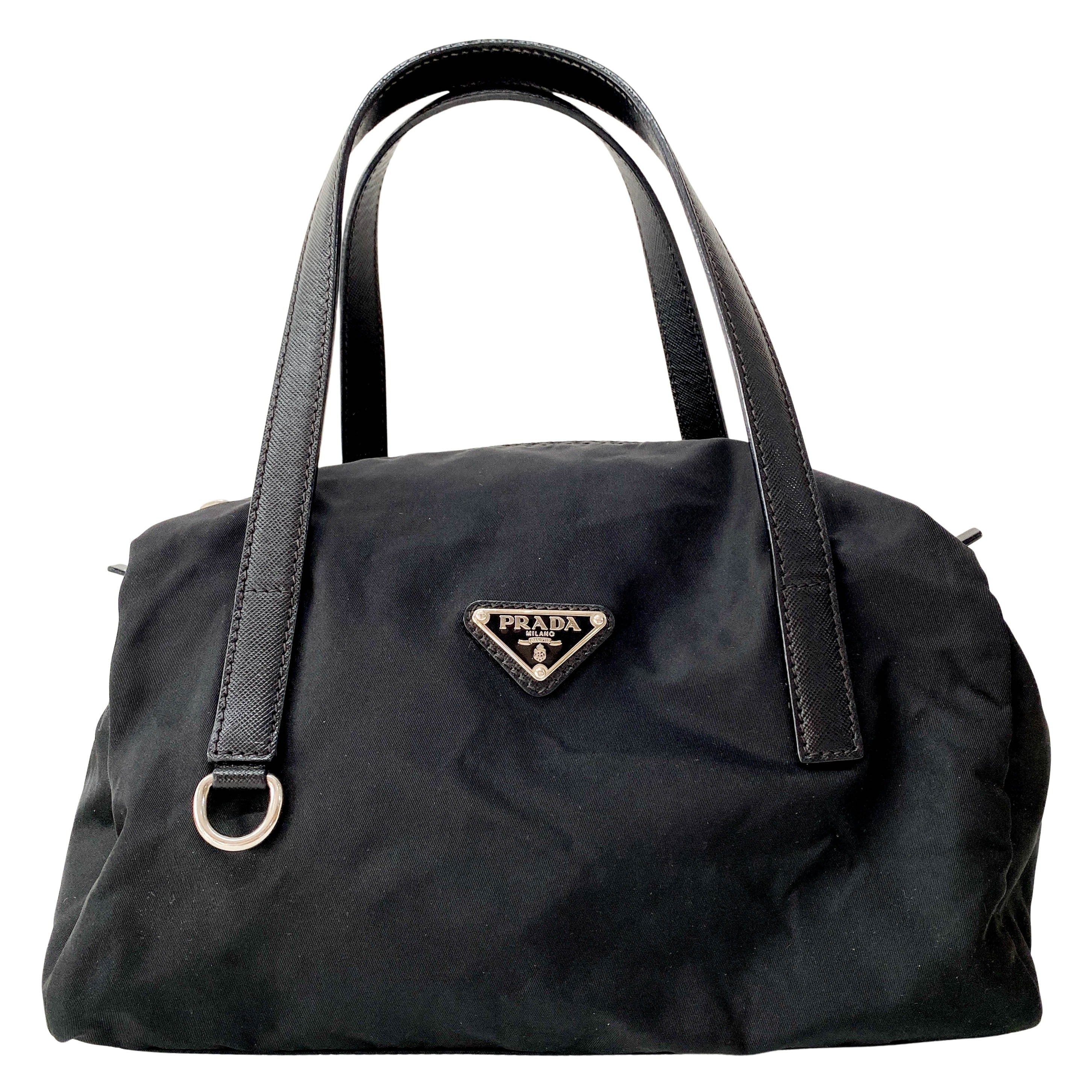 Black Nylon Shoulder Bag