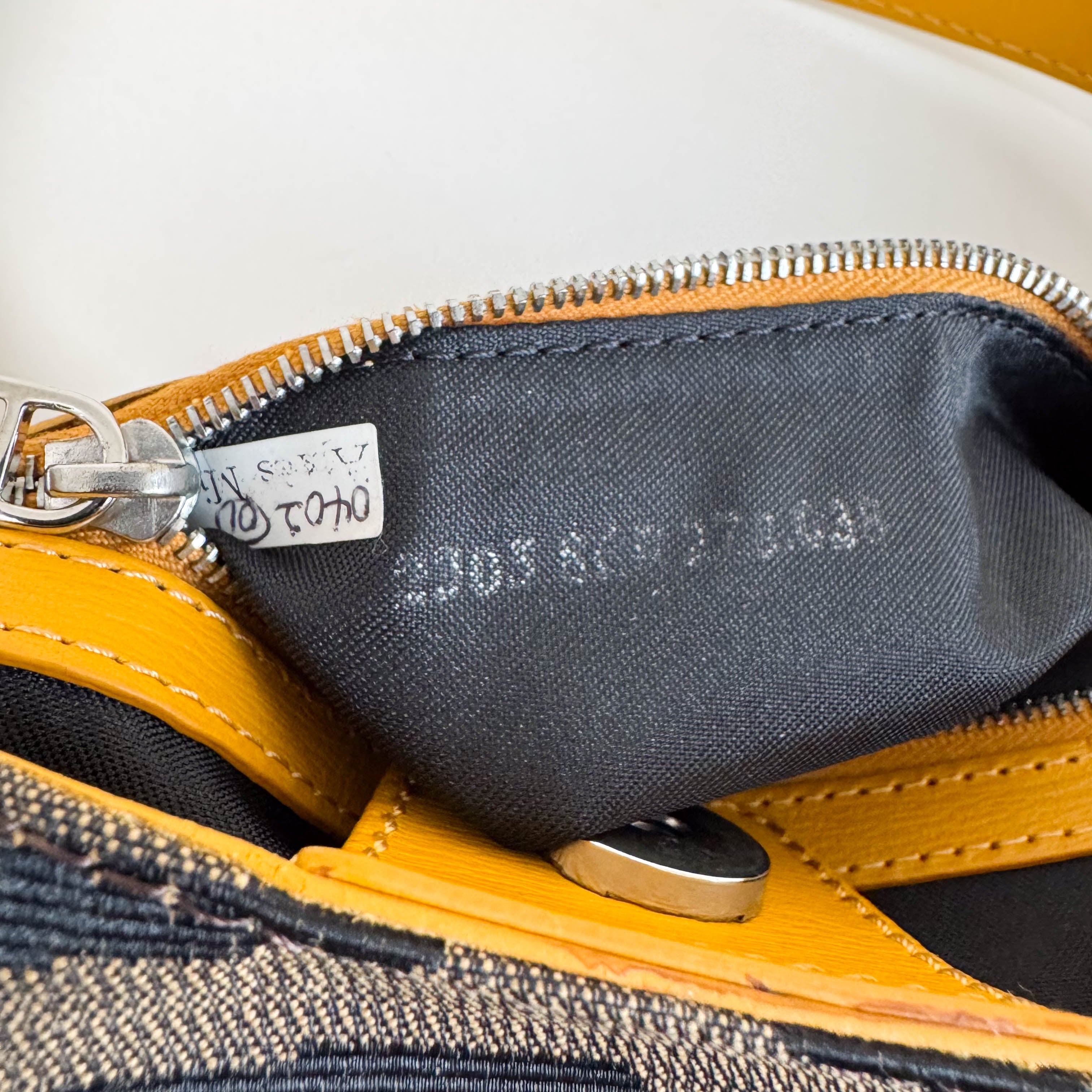 Zebra Print Canvas Hobo Shoulder Bag