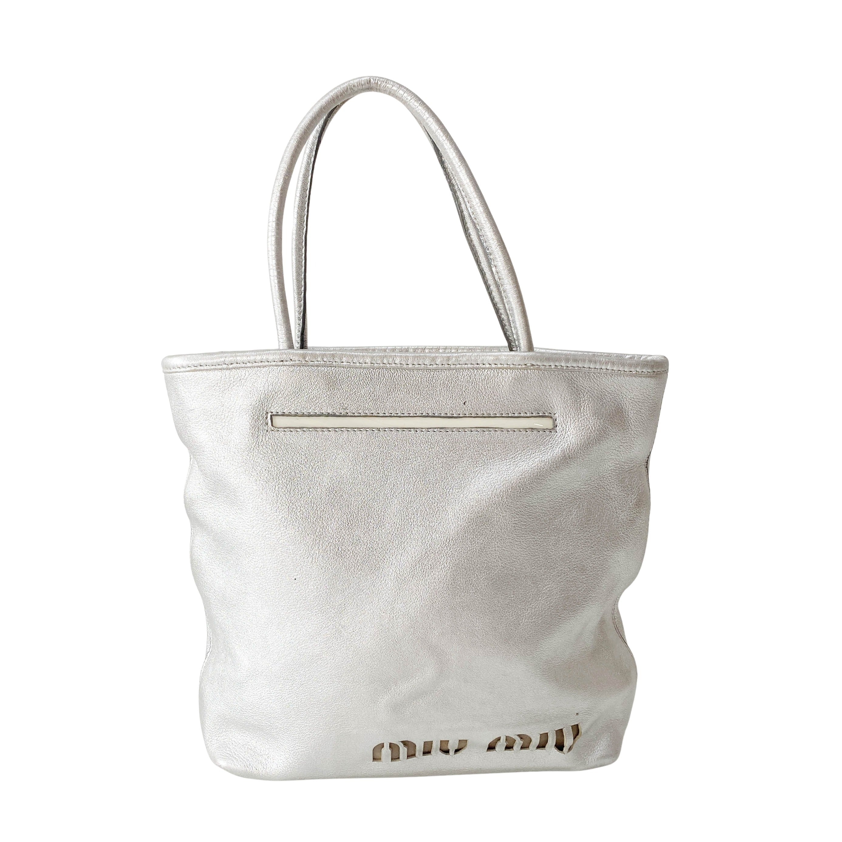 Silver LED Light-Up Shoulder Bag