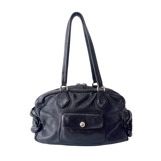 Black Leather Shoulder Bag