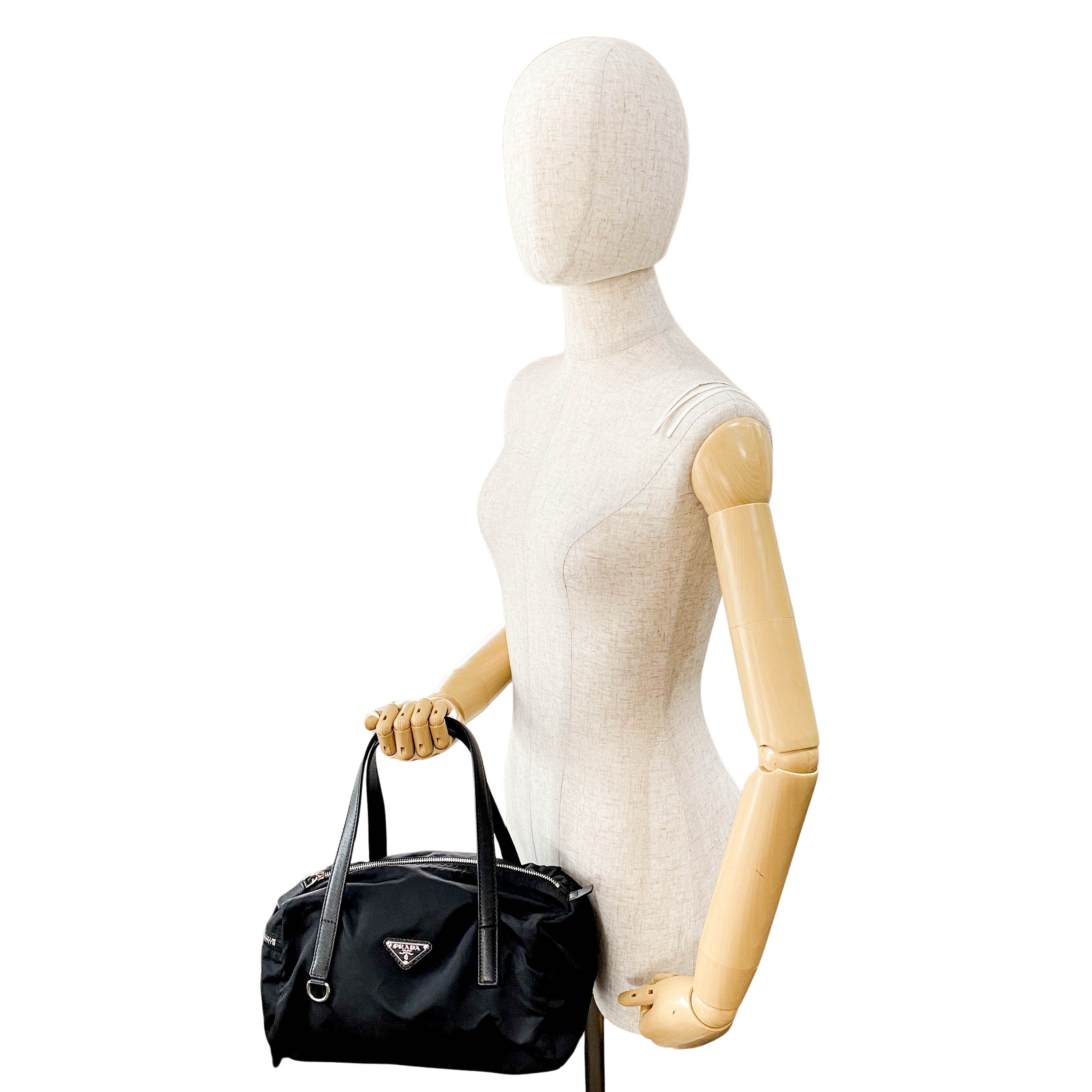 Black Nylon Shoulder Bag