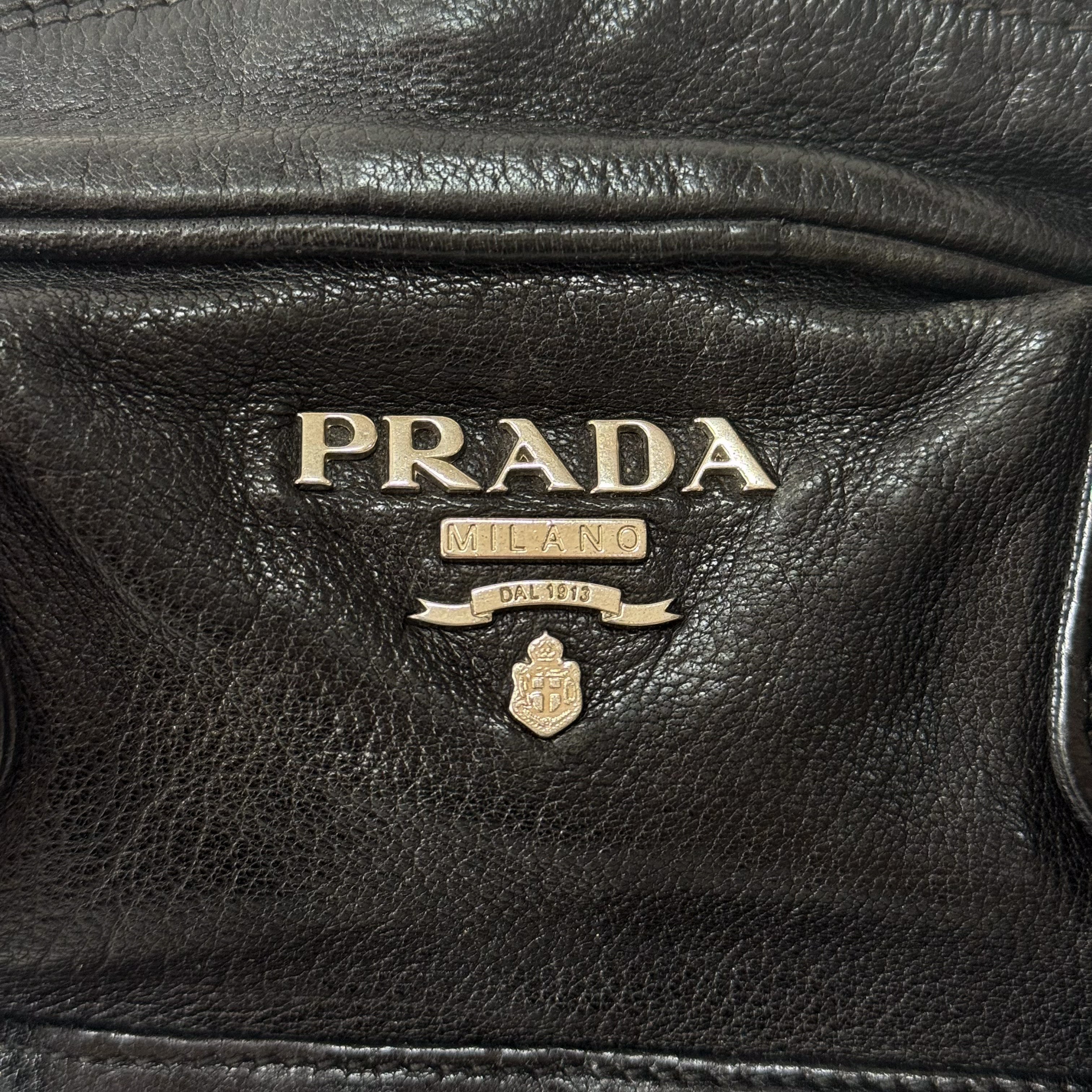 Black Leather Shoulder Bag