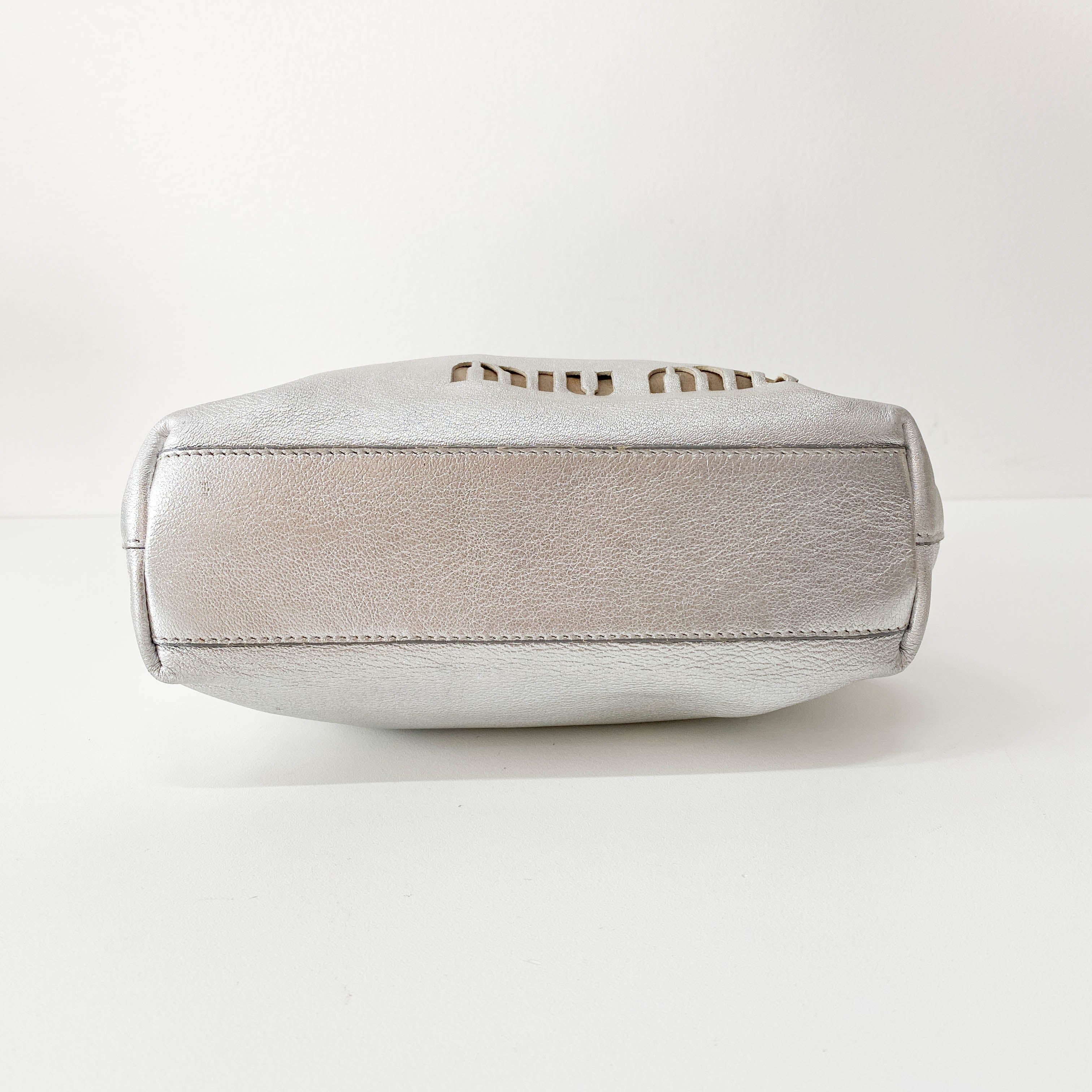 Silver LED Light-Up Shoulder Bag