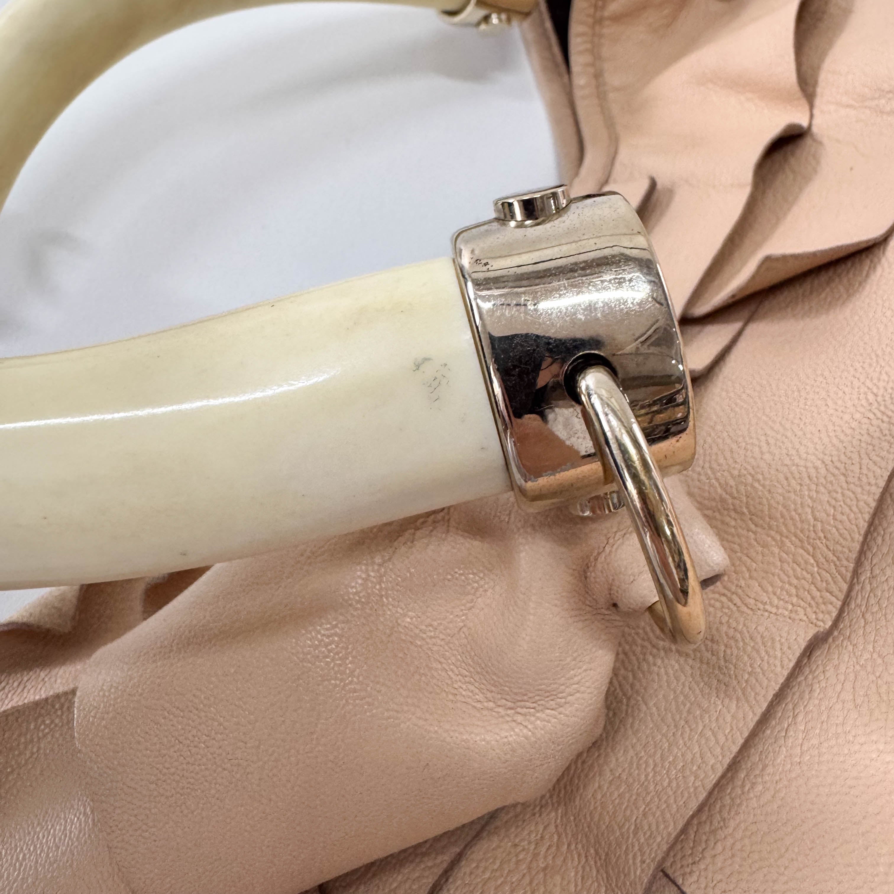 Mombasa Pink Leather Shoulder Bag