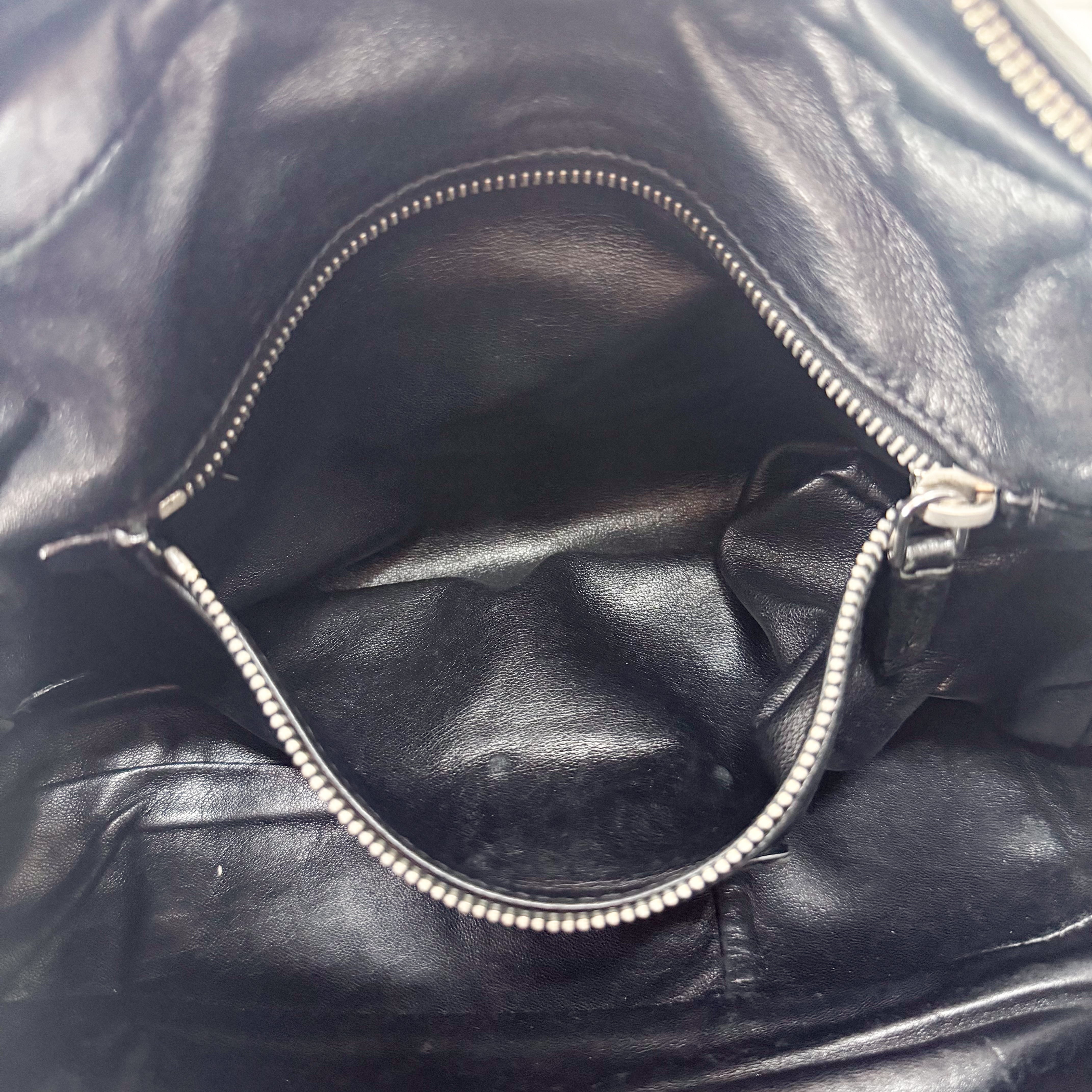 Black Leather Shoulder Bag
