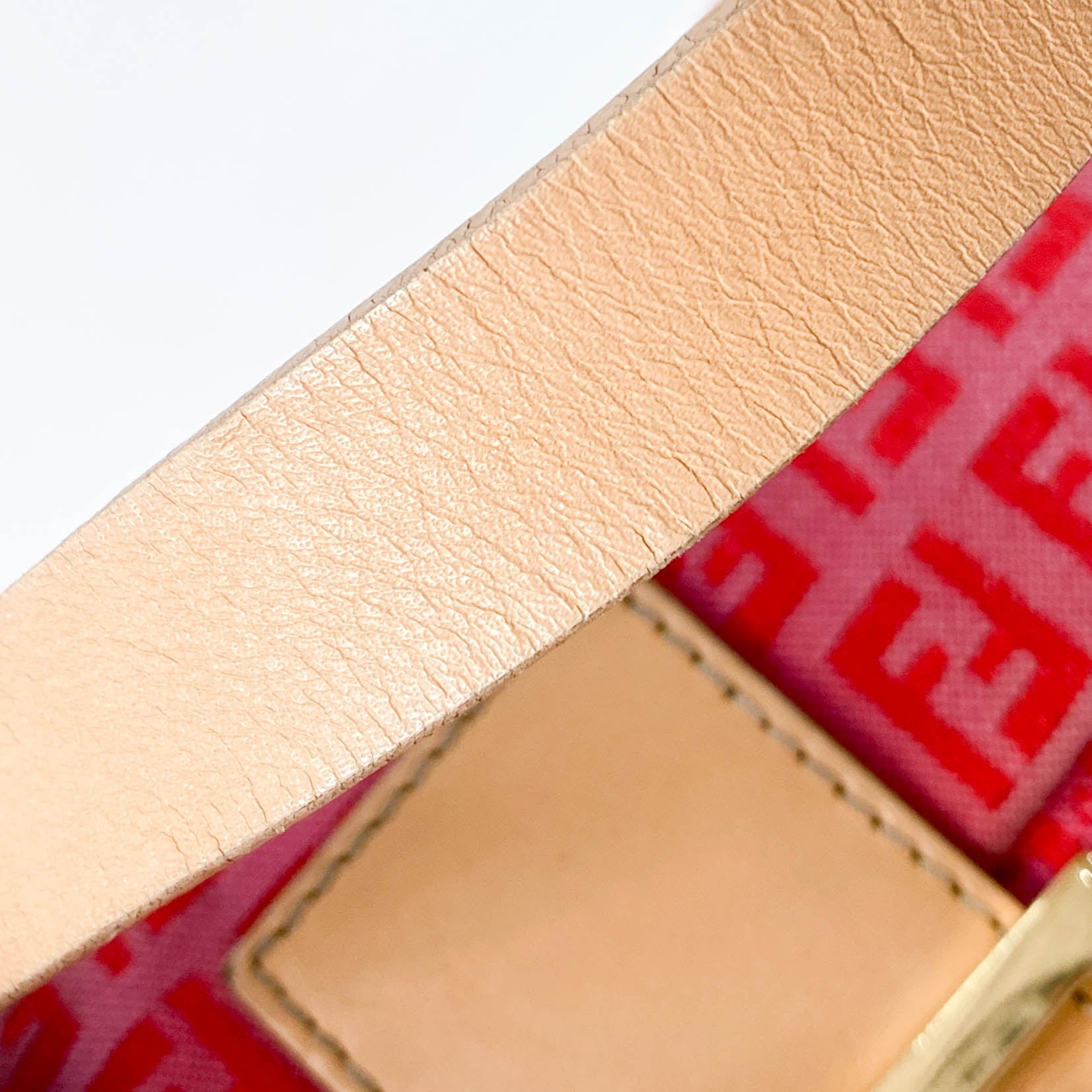 Baguette Pink Zucca Canvas Shoulder Bag