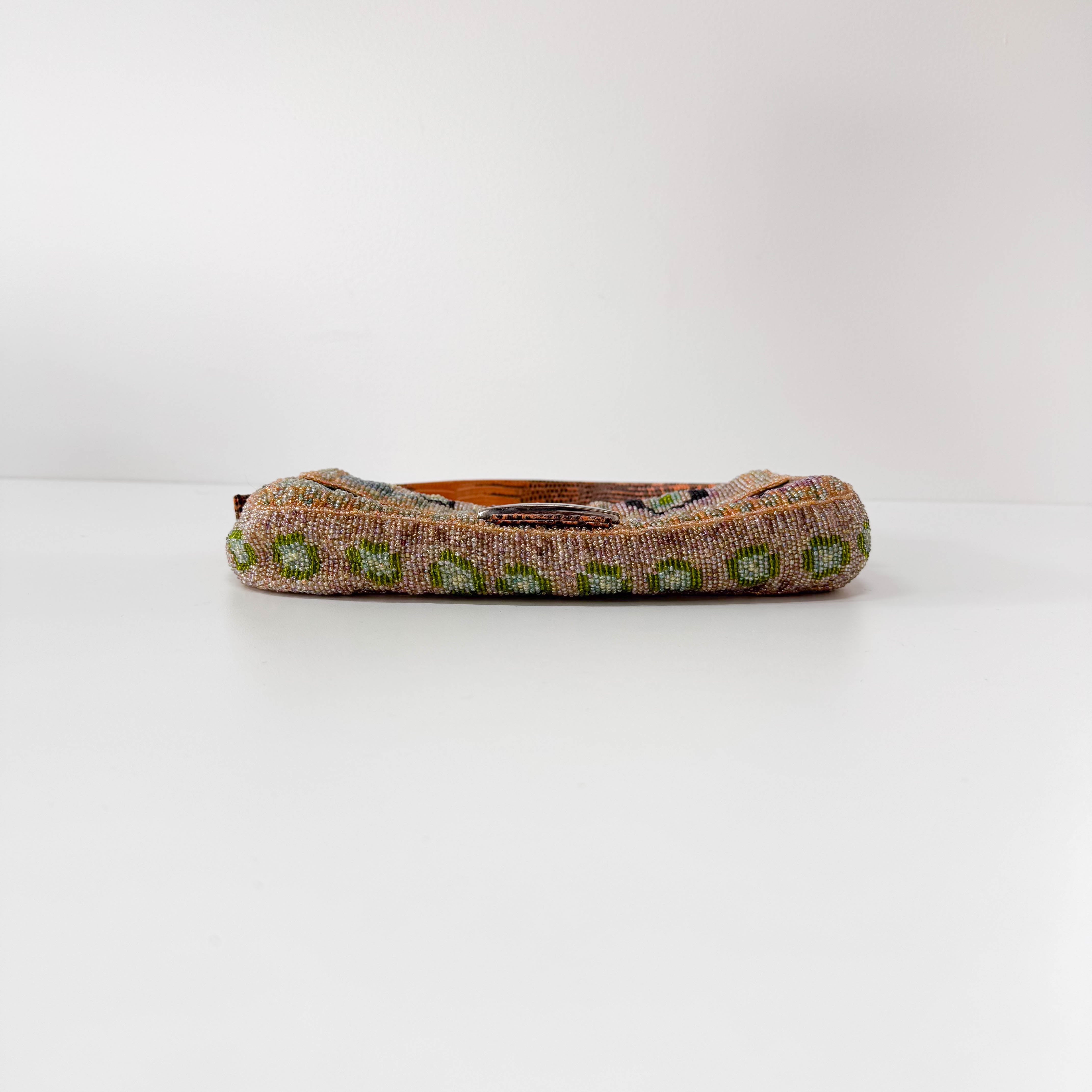 Baguette Multi-colour Beaded Shoulder Bag