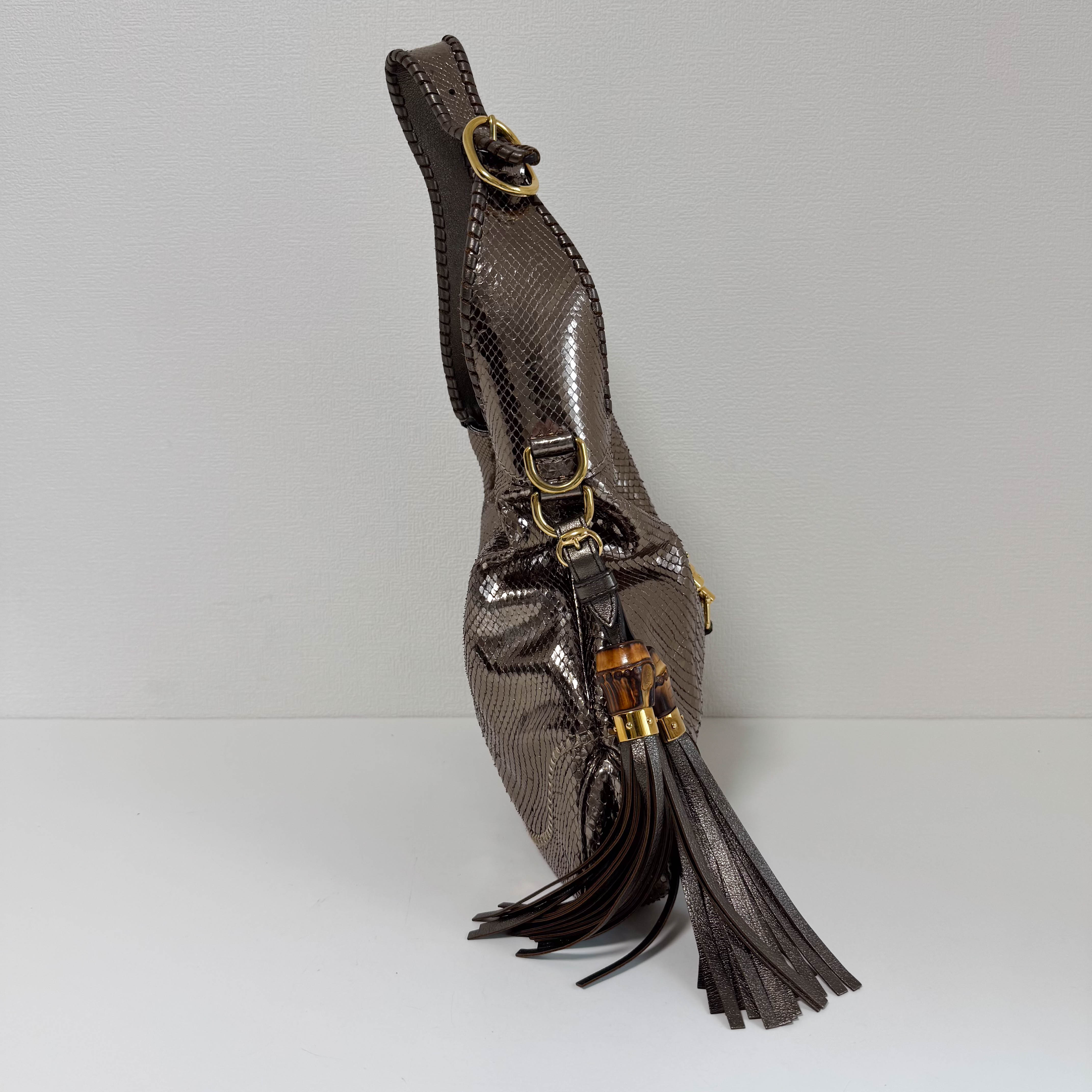 New Jackie Gold Leather Shoulder Bag