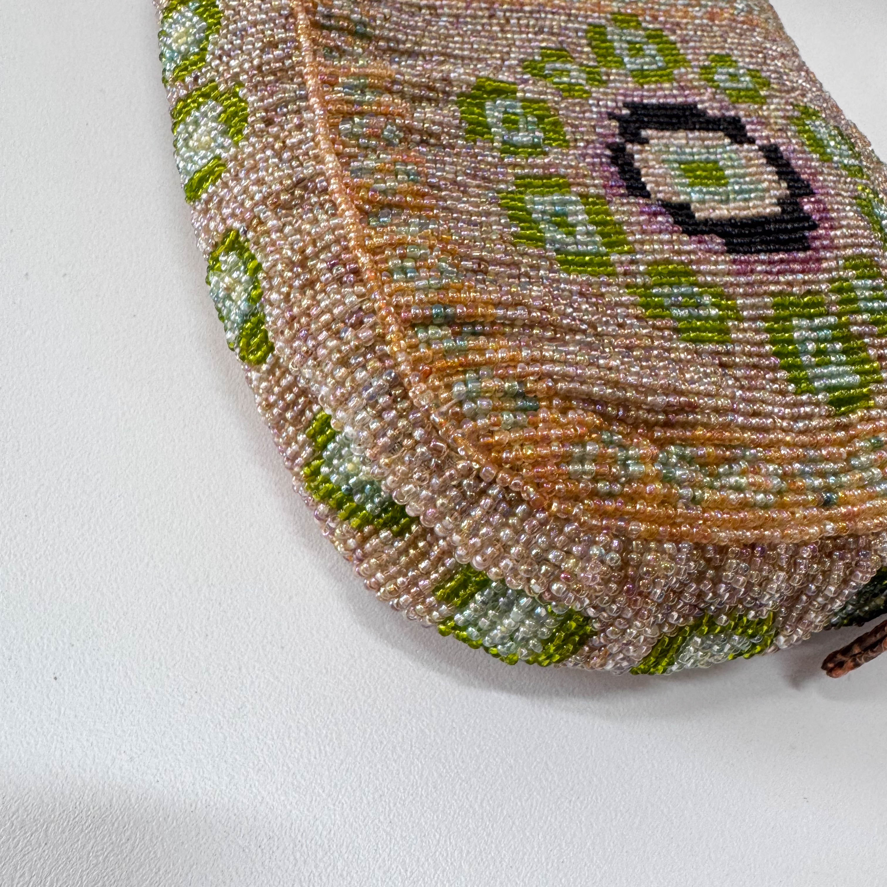 Baguette Multi-colour Beaded Shoulder Bag