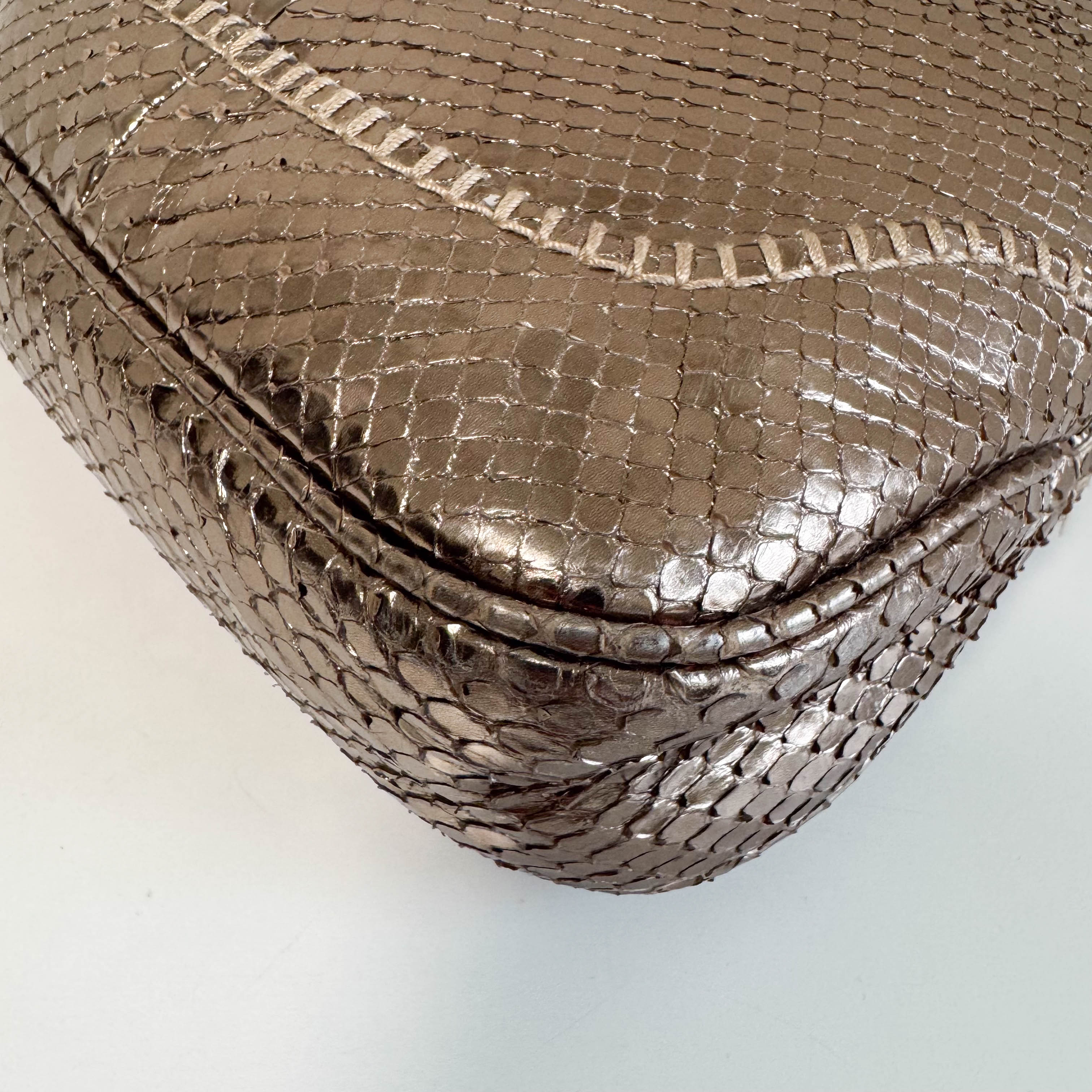 New Jackie Gold Leather Shoulder Bag