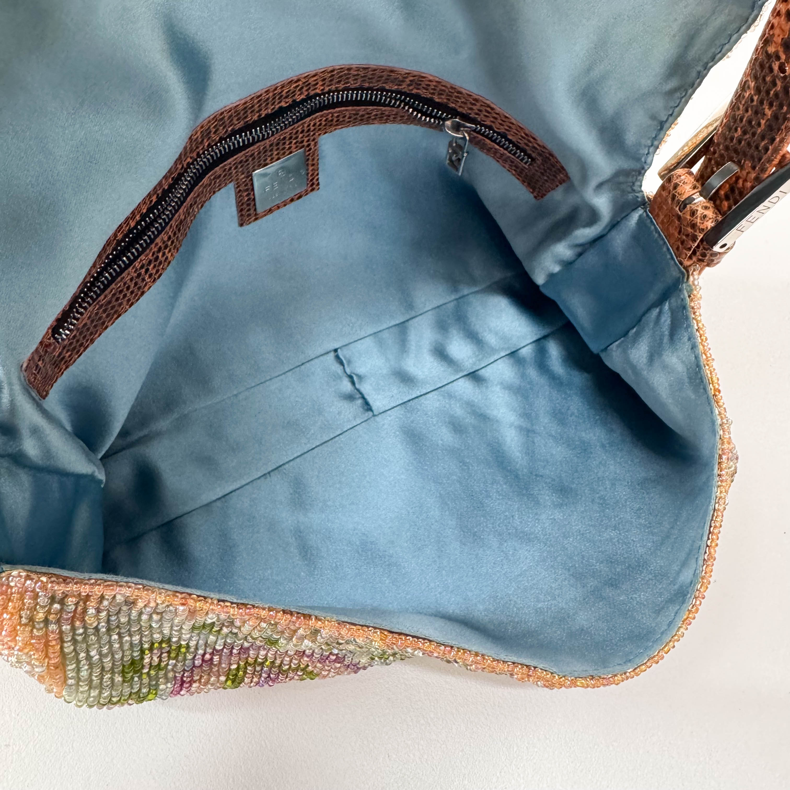 Baguette Multi-colour Beaded Shoulder Bag