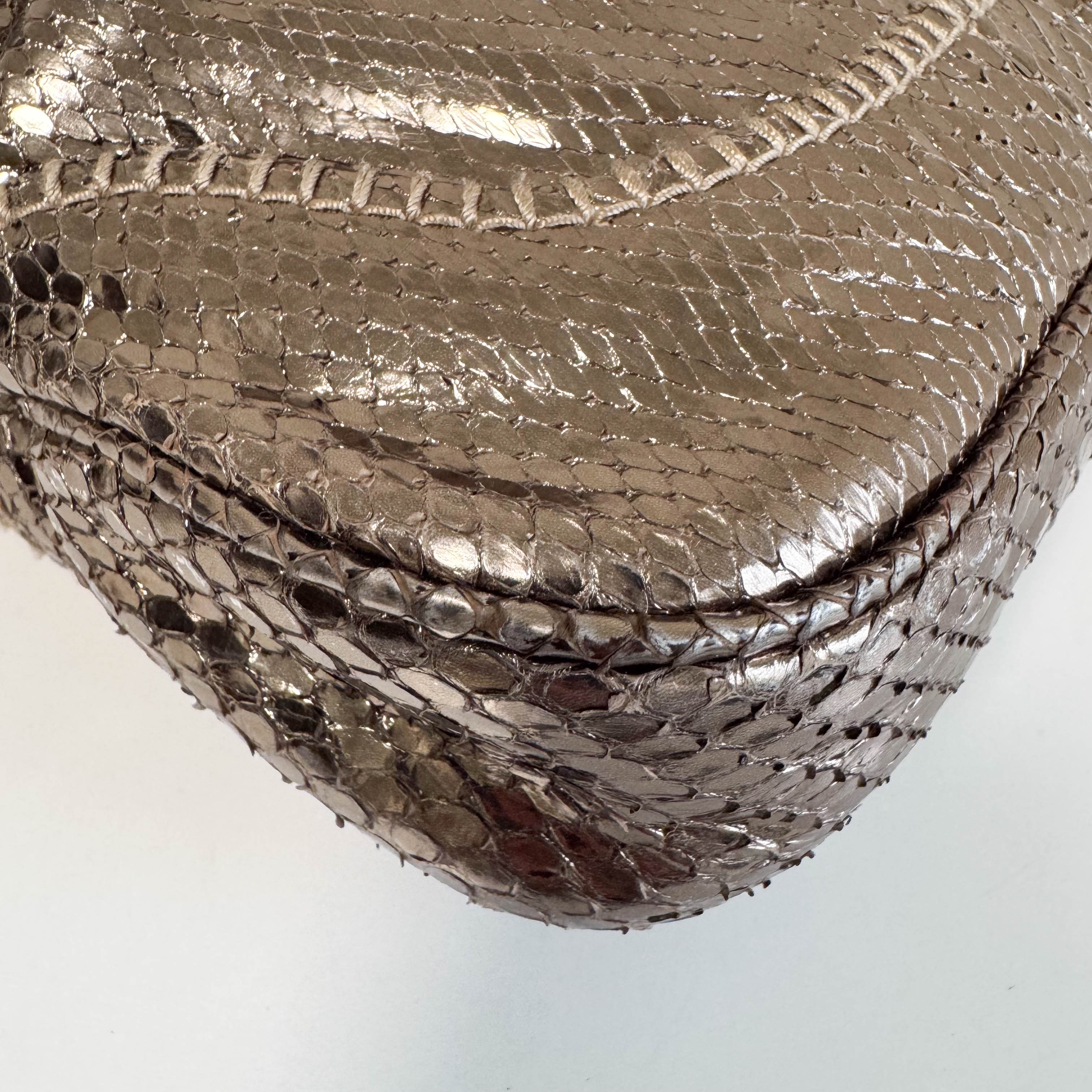 New Jackie Gold Leather Shoulder Bag