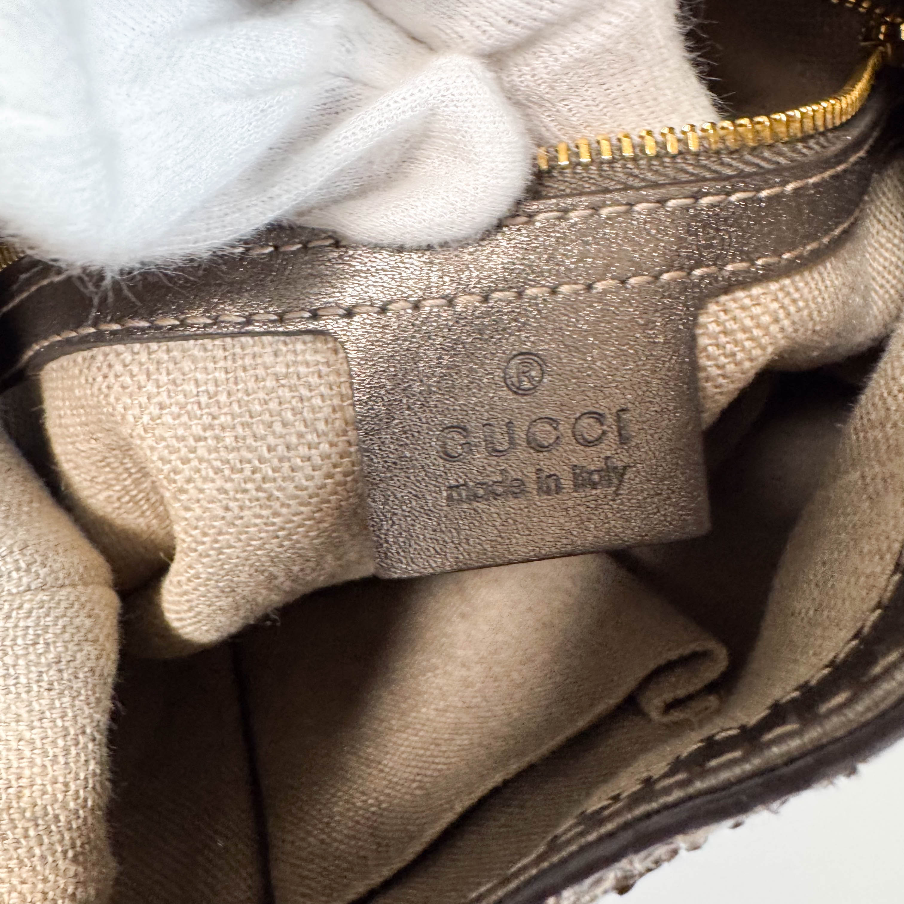 New Jackie Gold Leather Shoulder Bag