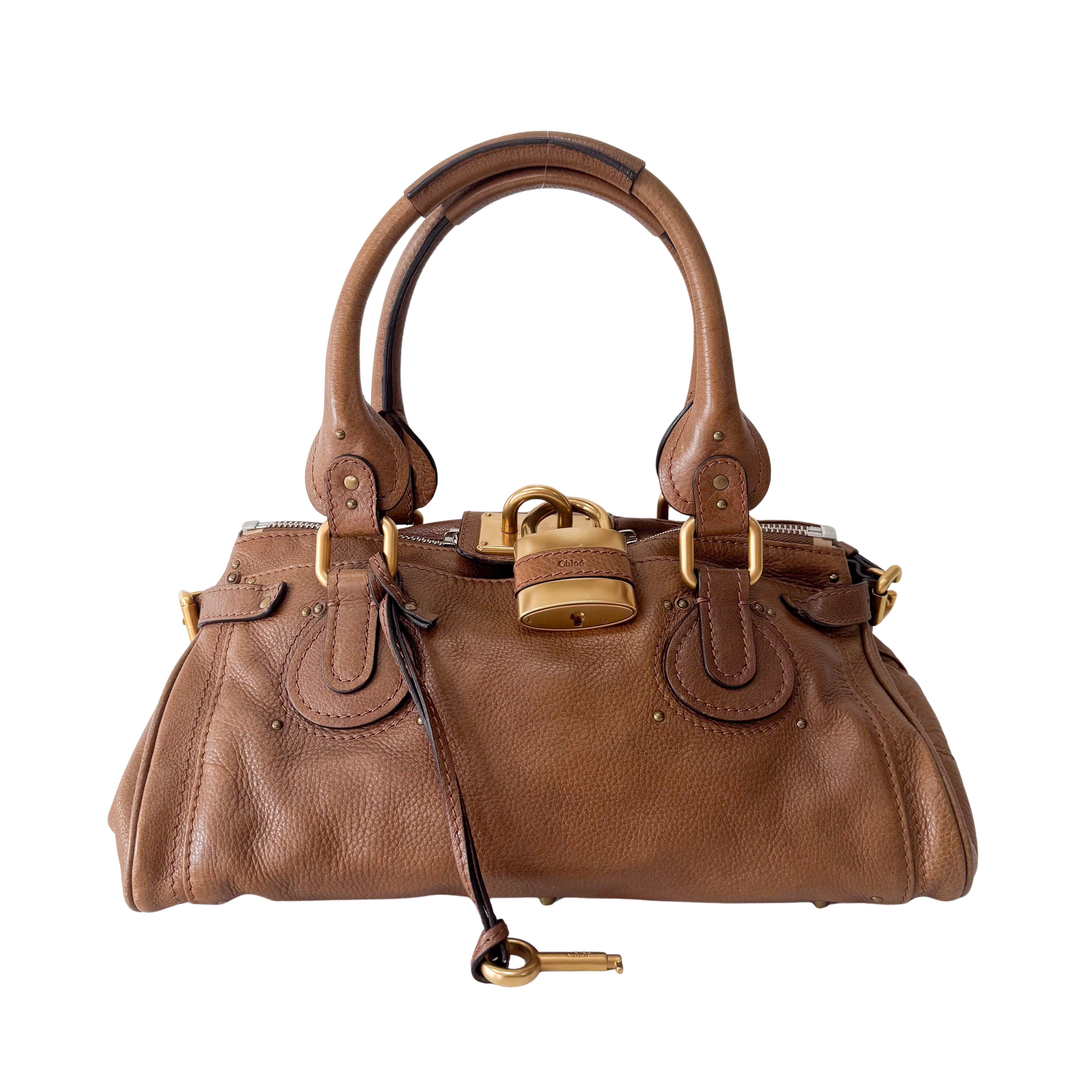 Paddington Light Brown Leather Shoulder Bag