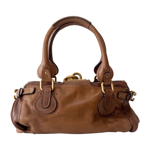 Paddington Light Brown Leather Shoulder Bag