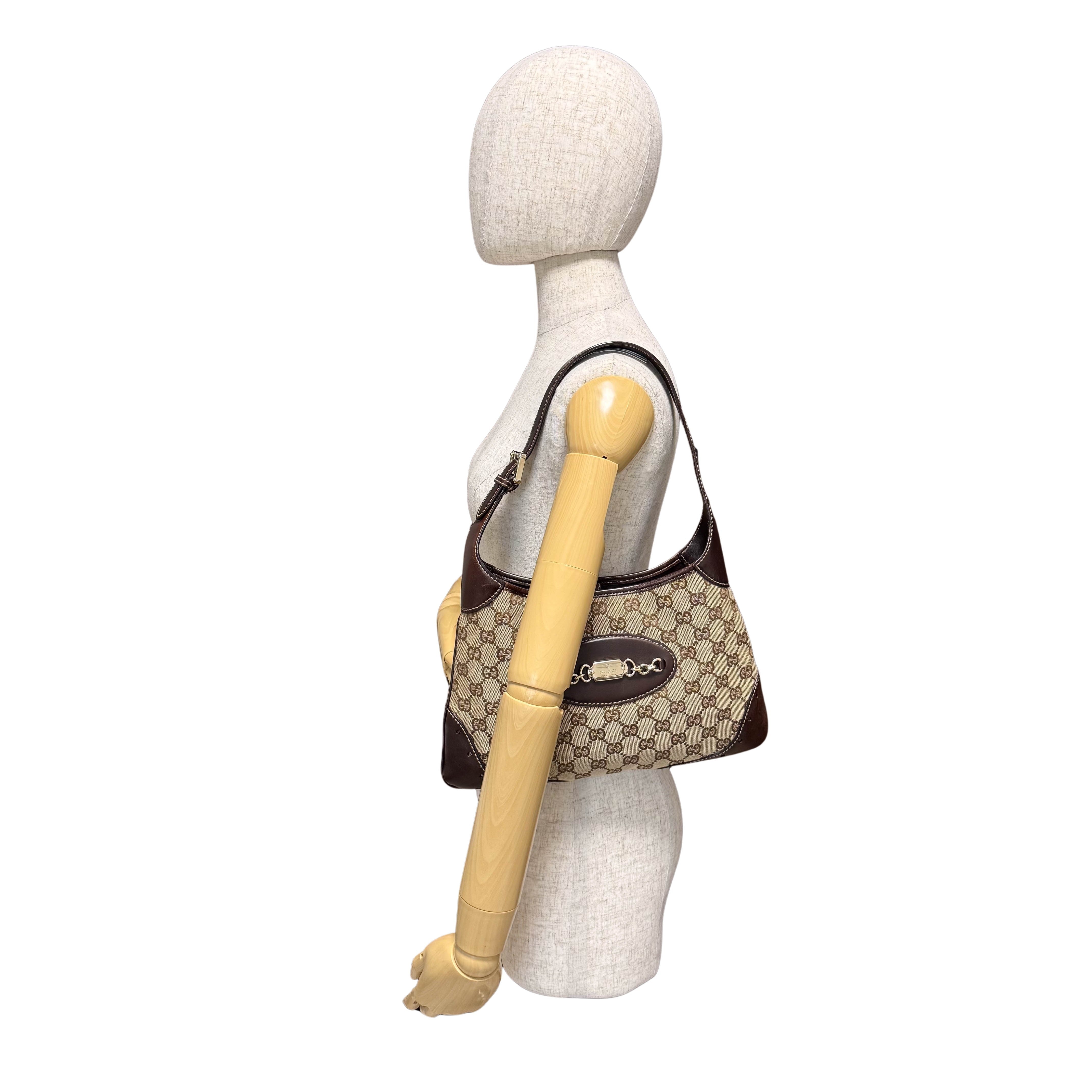 Horsebit Jackie GG Canvas Shoulder Bag